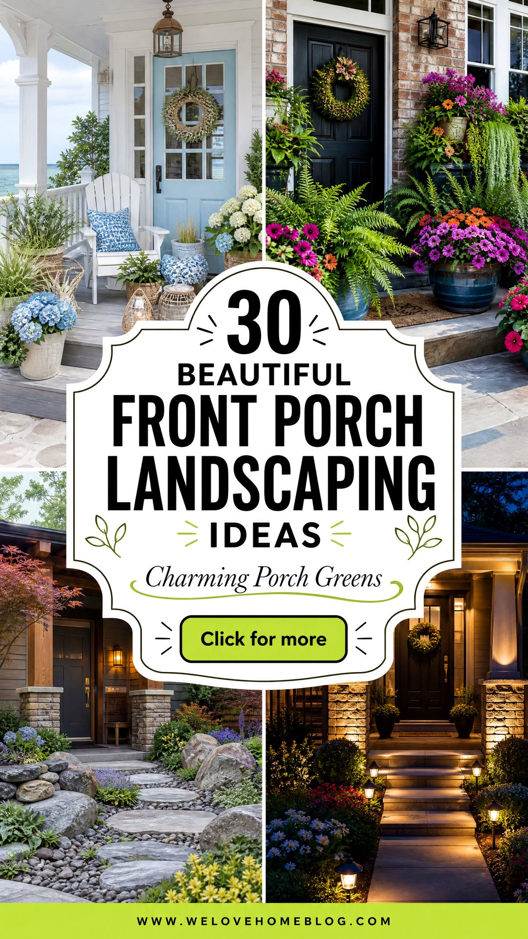 30 Beautiful Front Porch Landscaping Ideas for Charm - 30 Beautiful Front Porch Landscaping Ideas for Charm