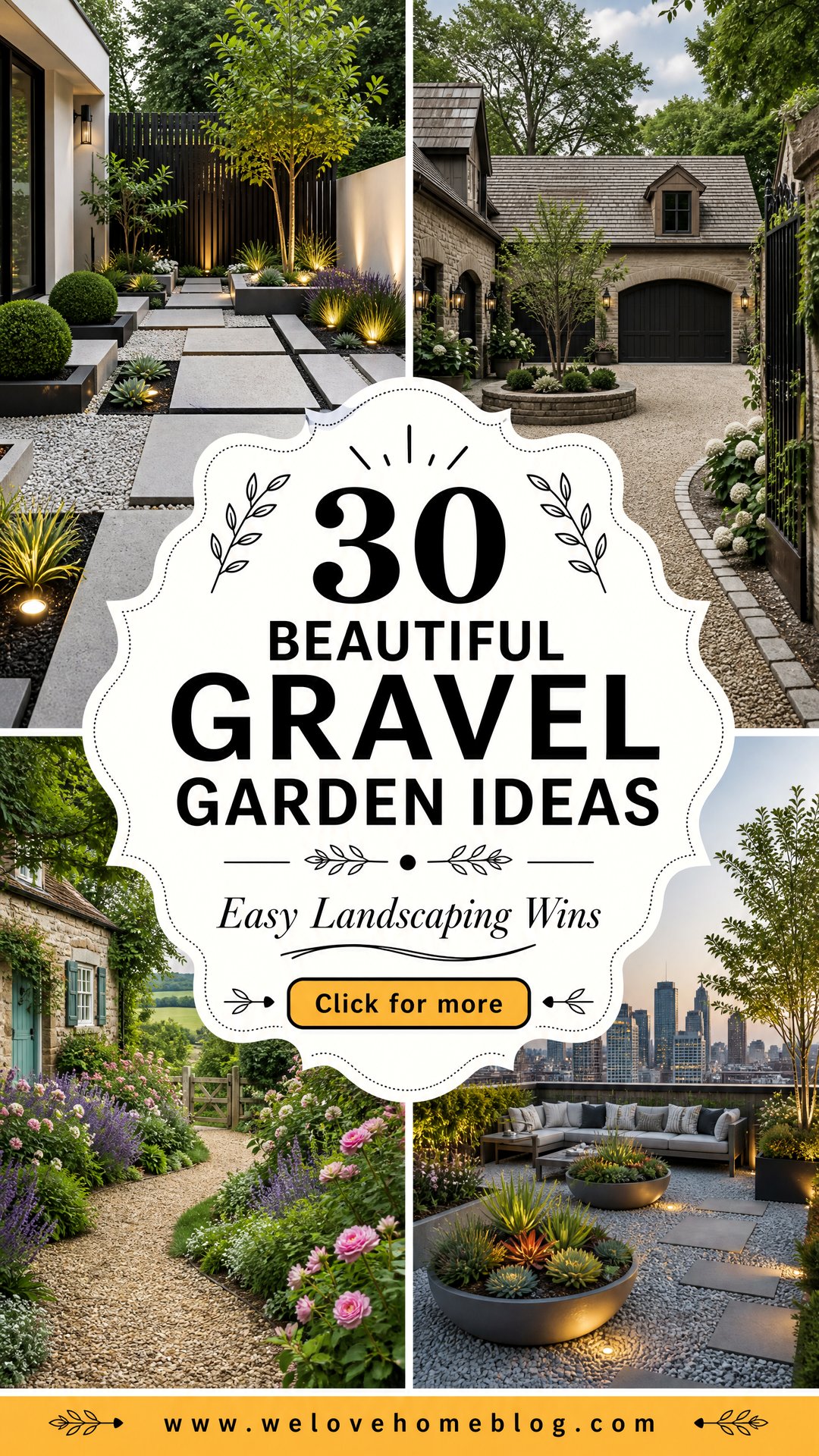 30 Beautiful Gravel Garden Ideas for Easy Landscaping - 30 Beautiful Gravel Garden Ideas for Easy Landscaping