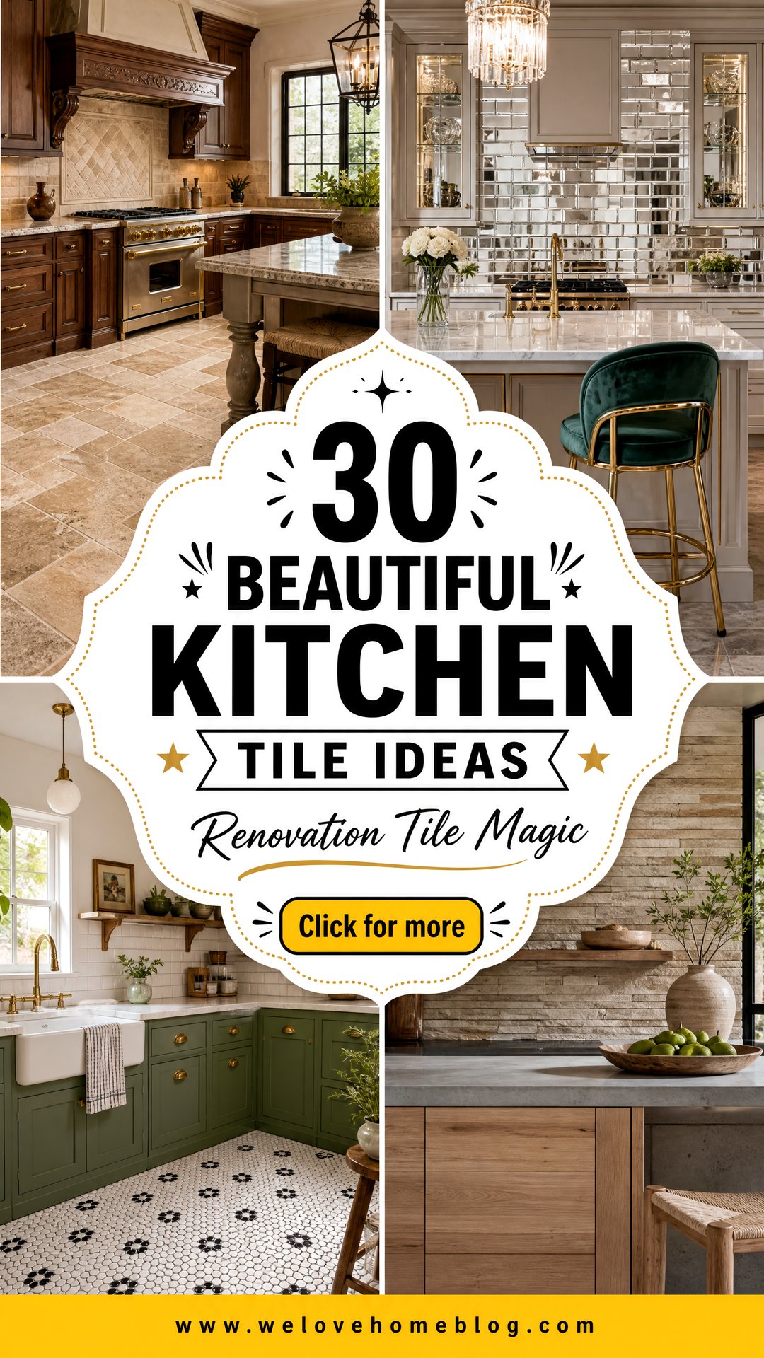30 Beautiful Kitchen Tile Ideas for Your Next Renovation - 30 Beautiful Kitchen Tile Ideas for Your Next Renovation