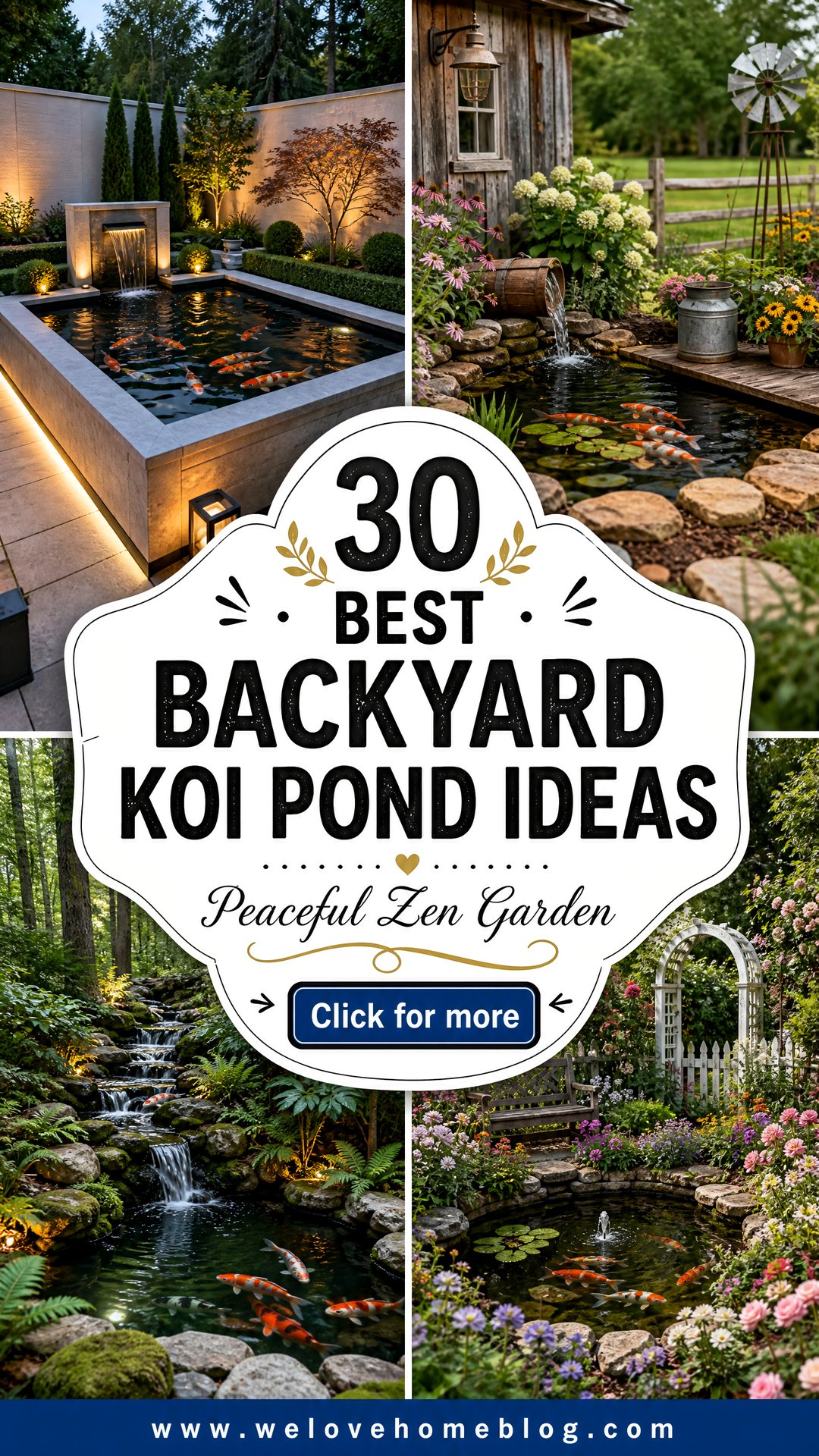 30 Best Backyard Koi Pond Ideas for Your Zen Garden - 30 Best Backyard Koi Pond Ideas for Your Zen Garden