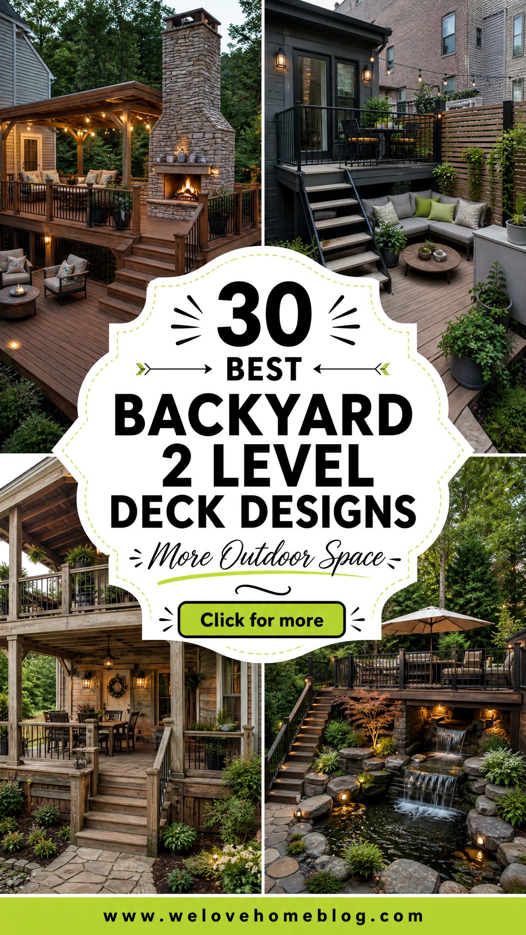 30 Best Backyard 2 Level Deck Designs for More Space - 30 Best Backyard 2 Level Deck Designs for More Space