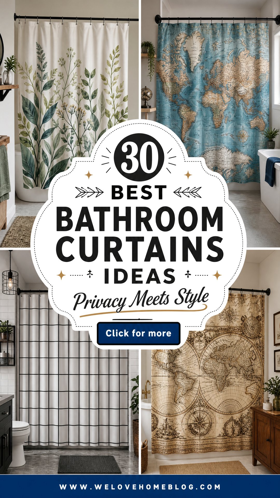 30 Best Bathroom Curtains Ideas for Privacy and Style - 30 Best Bathroom Curtains Ideas for Privacy and Style