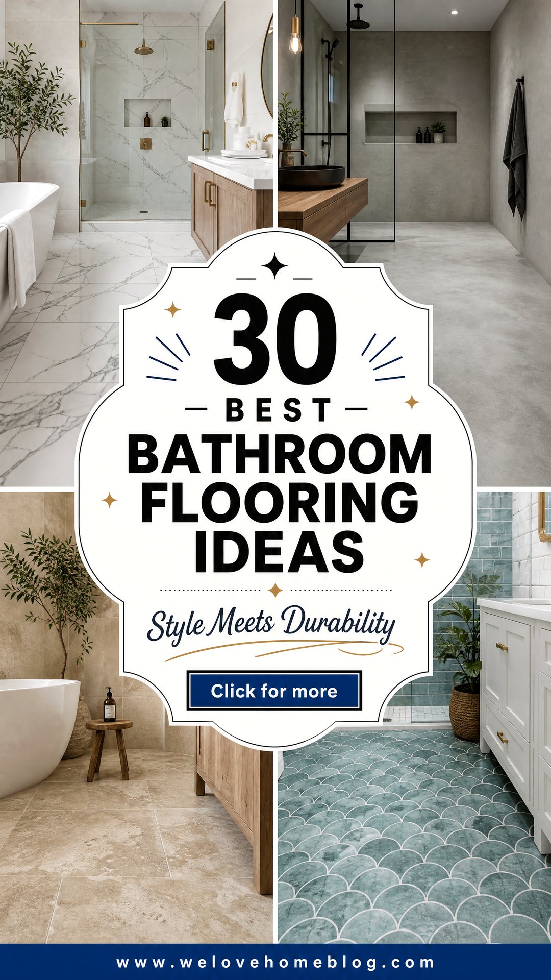 30 Best Bathroom Flooring Ideas for Style and Durability - 30 Best Bathroom Flooring Ideas for Style and Durability