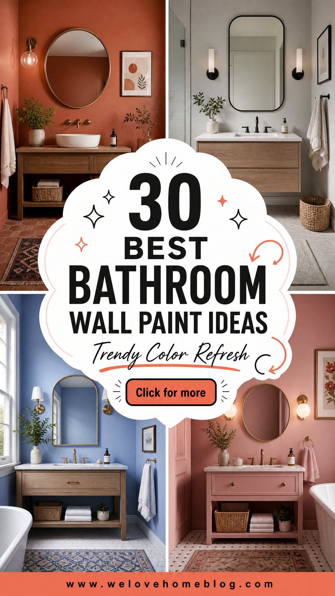 30 Best Bathroom Wall Paint Ideas for a Trendy Refresh - 30 Best Bathroom Wall Paint Ideas for a Trendy Refresh