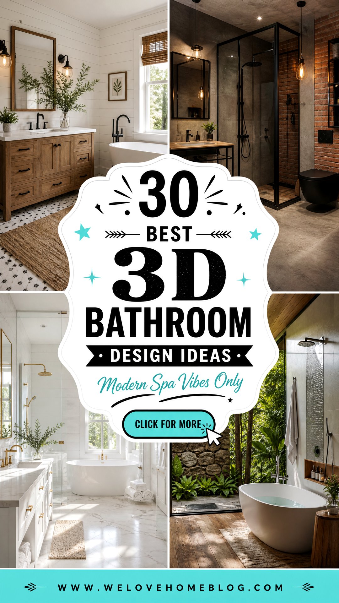 30 Best 3D Bathroom Design Ideas for Modern Remodels - 30 Best 3D Bathroom Design Ideas for Modern Remodels