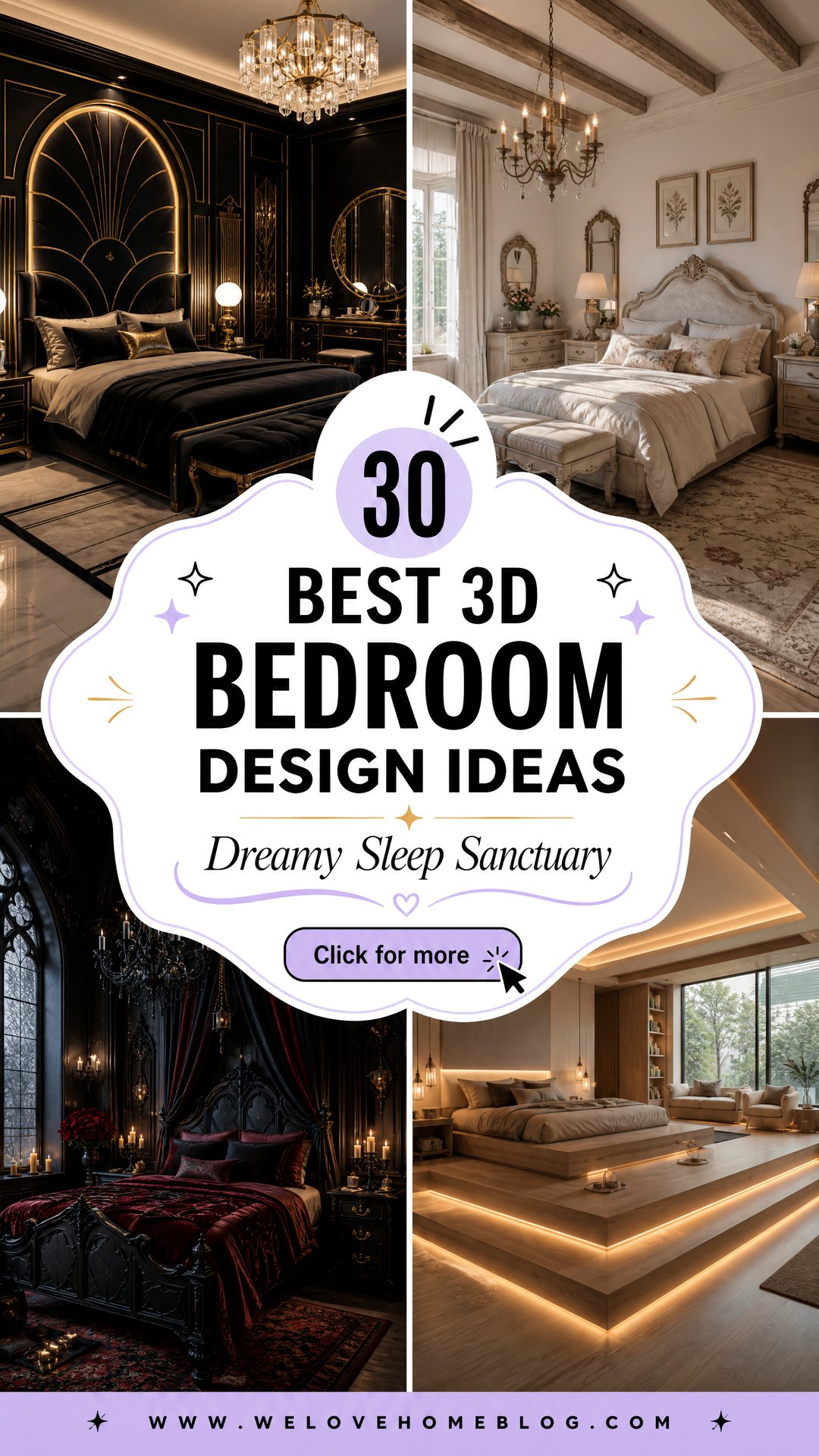 30 Best 3D Bedroom Design Ideas for Your Sleep Sanctuary - 30 Best 3D Bedroom Design Ideas for Your Sleep Sanctuary