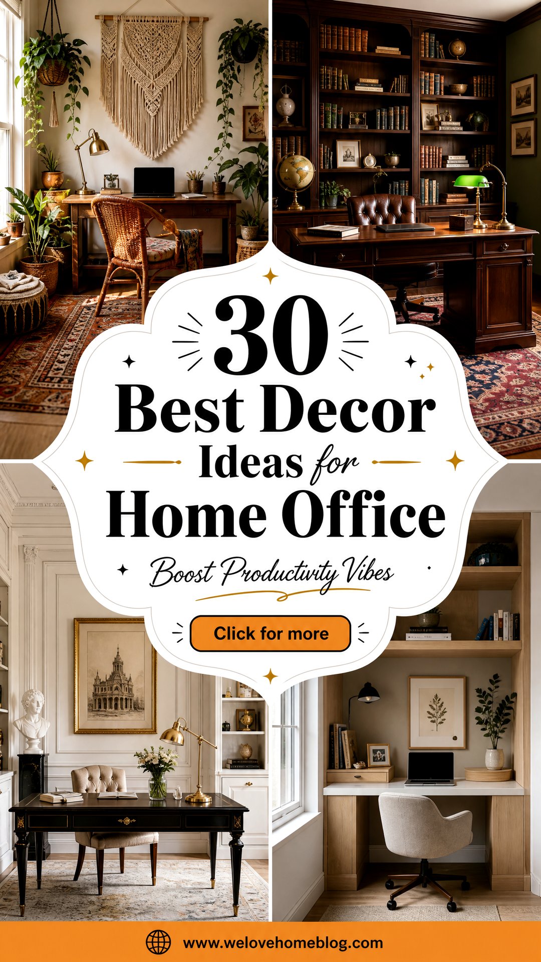 30 Best Decor Ideas for Home Office Productivity - 30 Best Decor Ideas for Home Office Productivity