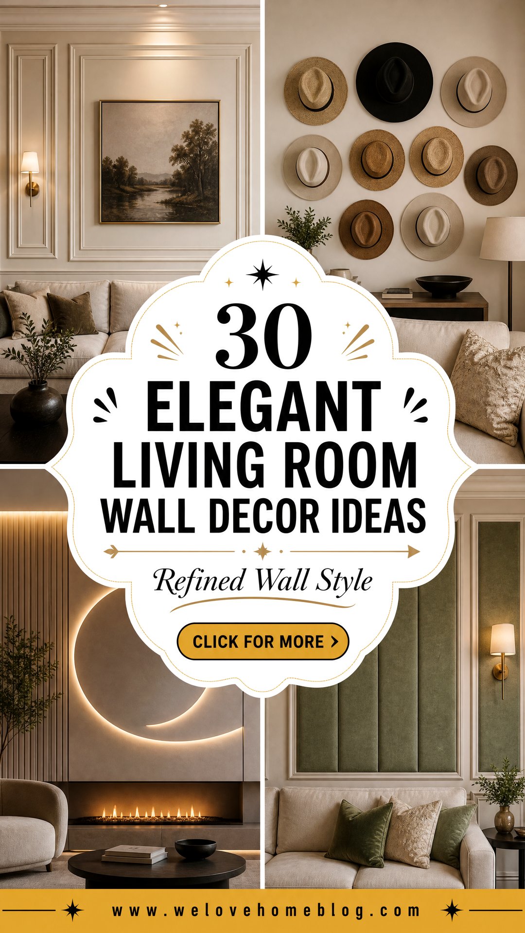30 Best Elegant Living Room Wall Decor Ideas to Try - 30 Best Elegant Living Room Wall Decor Ideas to Try