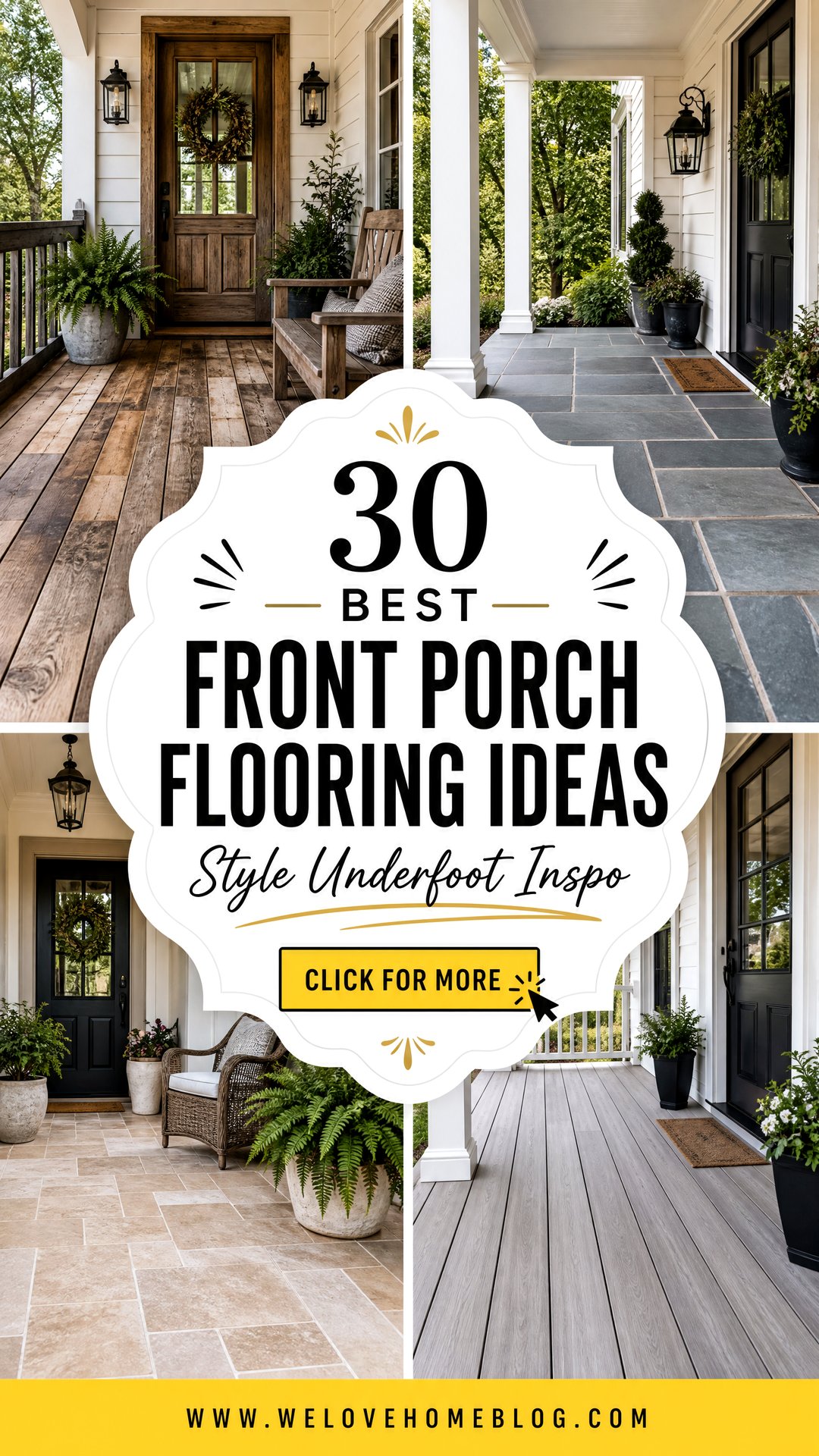 30 Best Front Porch Flooring Ideas for Every Style - 30 Best Front Porch Flooring Ideas for Every Style