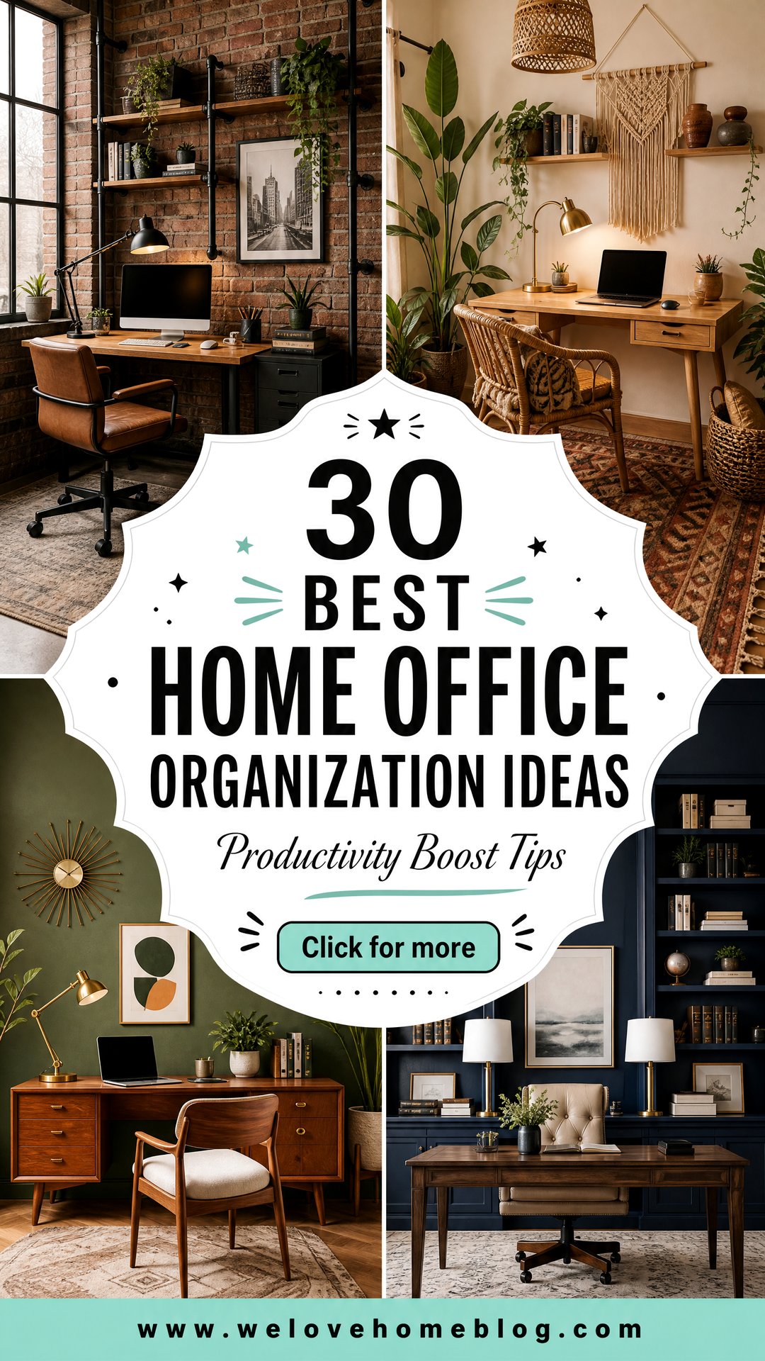 30 Best Home Office Organization Ideas for Productivity - 30 Best Home Office Organization Ideas for Productivity