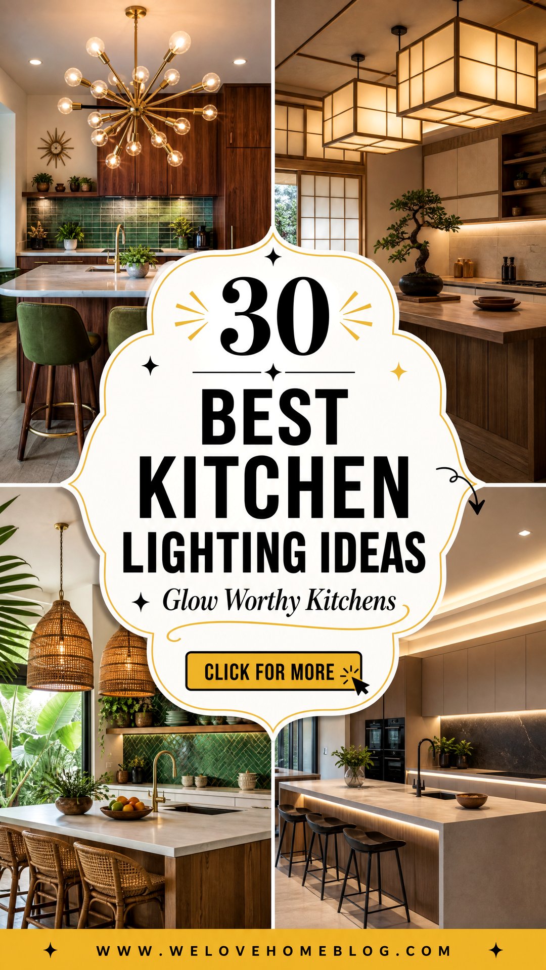 30 Best Kitchen Lighting Design Ideas for Your Home - 30 Best Kitchen Lighting Design Ideas for Your Home