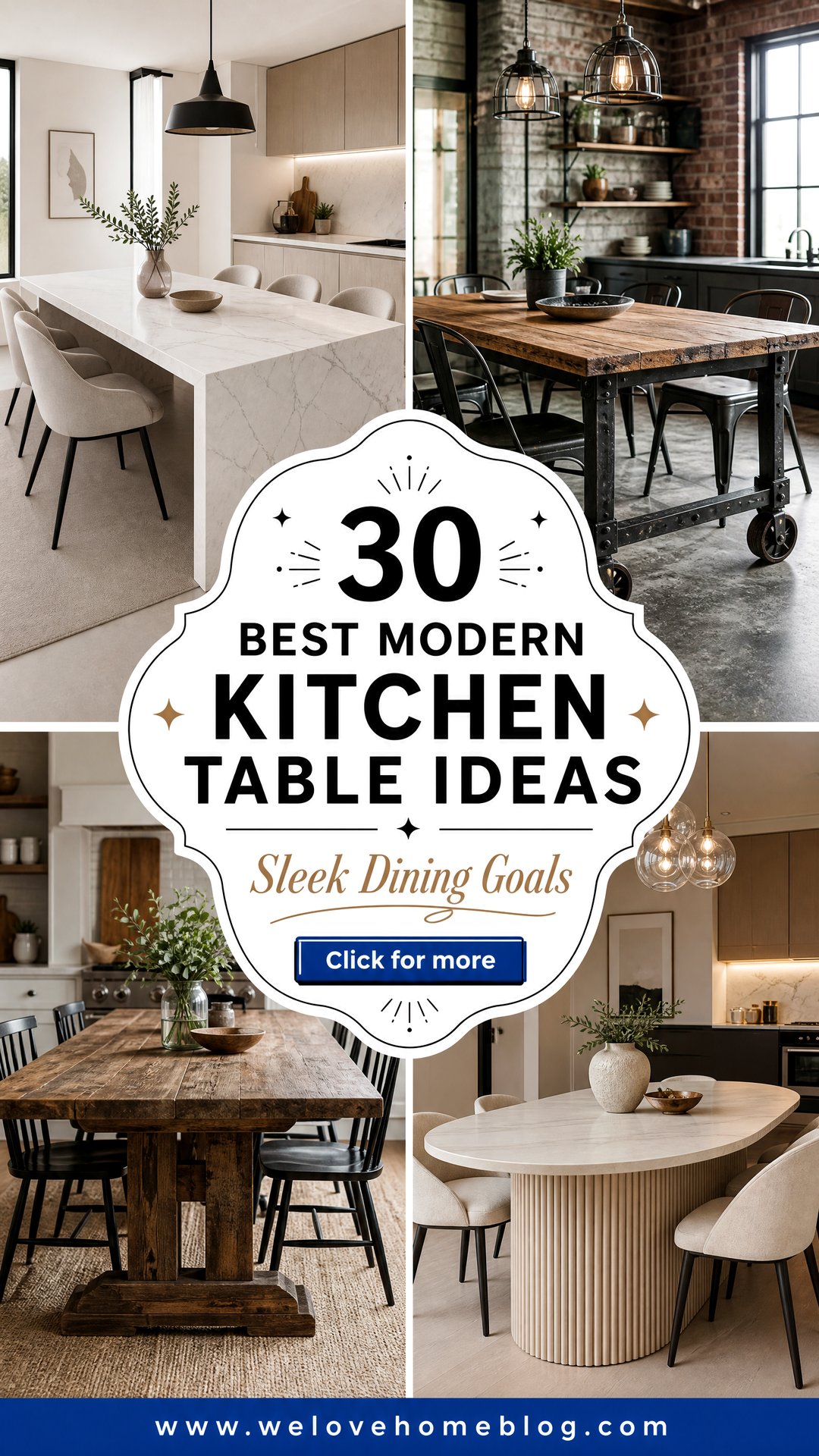 30 Best Modern Kitchen Table Designs for Your Home - 30 Best Modern Kitchen Table Designs for Your Home