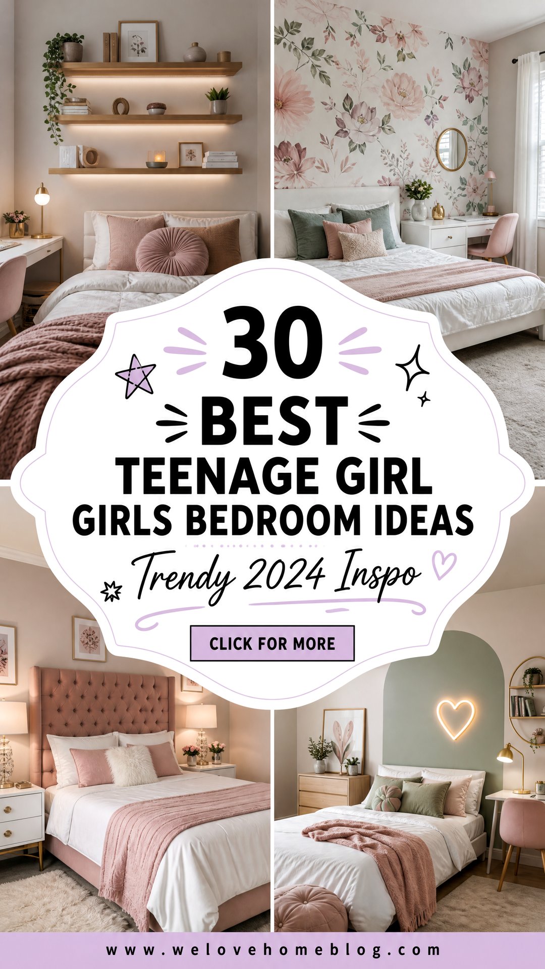 30 Best Teenage Girl Girls Bedroom Ideas for 2024 - 30 Best Teenage Girl Girls Bedroom Ideas for 2024