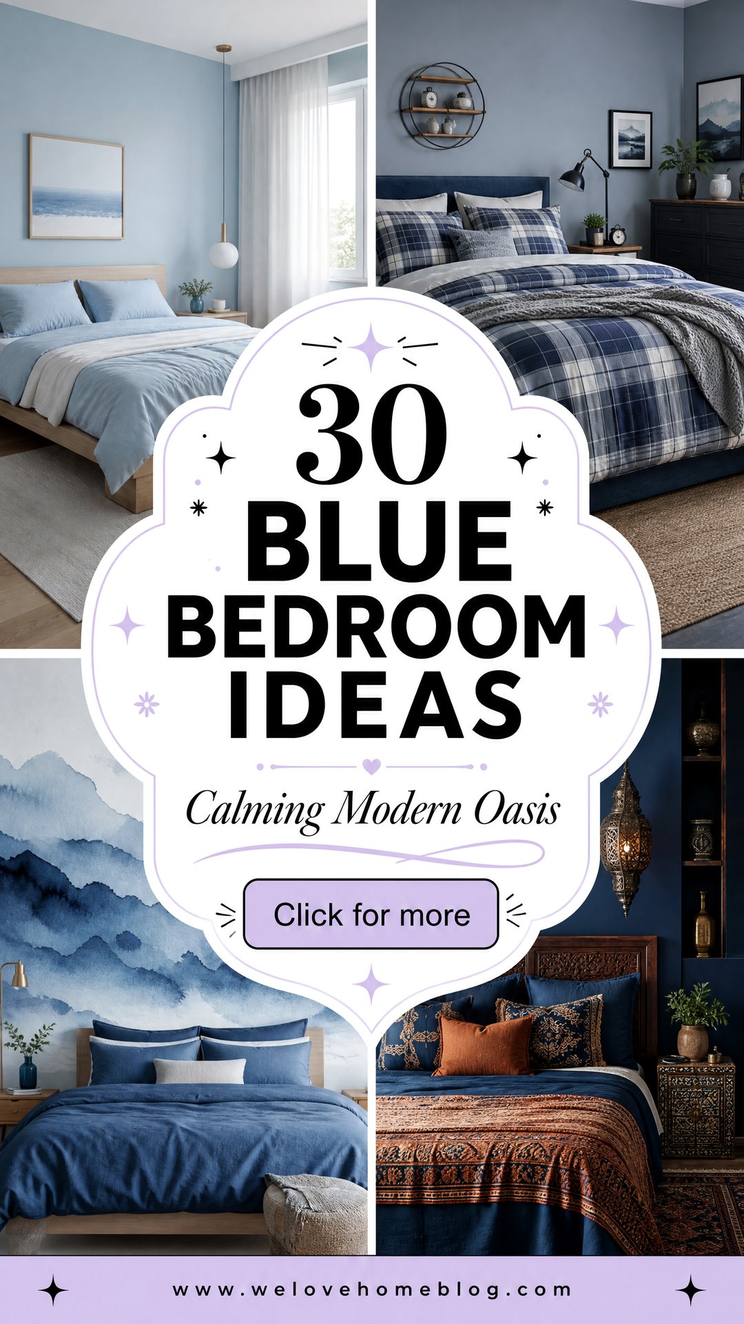 30 Blue Bedroom Ideas for a Calming and Modern Oasis - 30 Blue Bedroom Ideas for a Calming and Modern Oasis