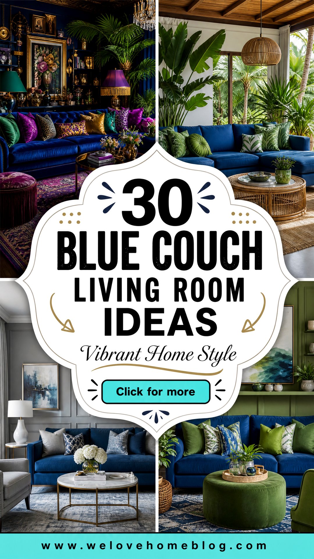 30 Blue Couch Living Room Ideas for a Vibrant Home - 30 Blue Couch Living Room Ideas for a Vibrant Home
