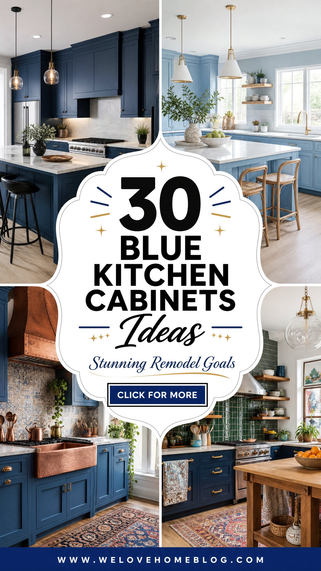 30 Blue Kitchen Cabinets Ideas for a Stunning Remodel - 30 Blue Kitchen Cabinets Ideas for a Stunning Remodel