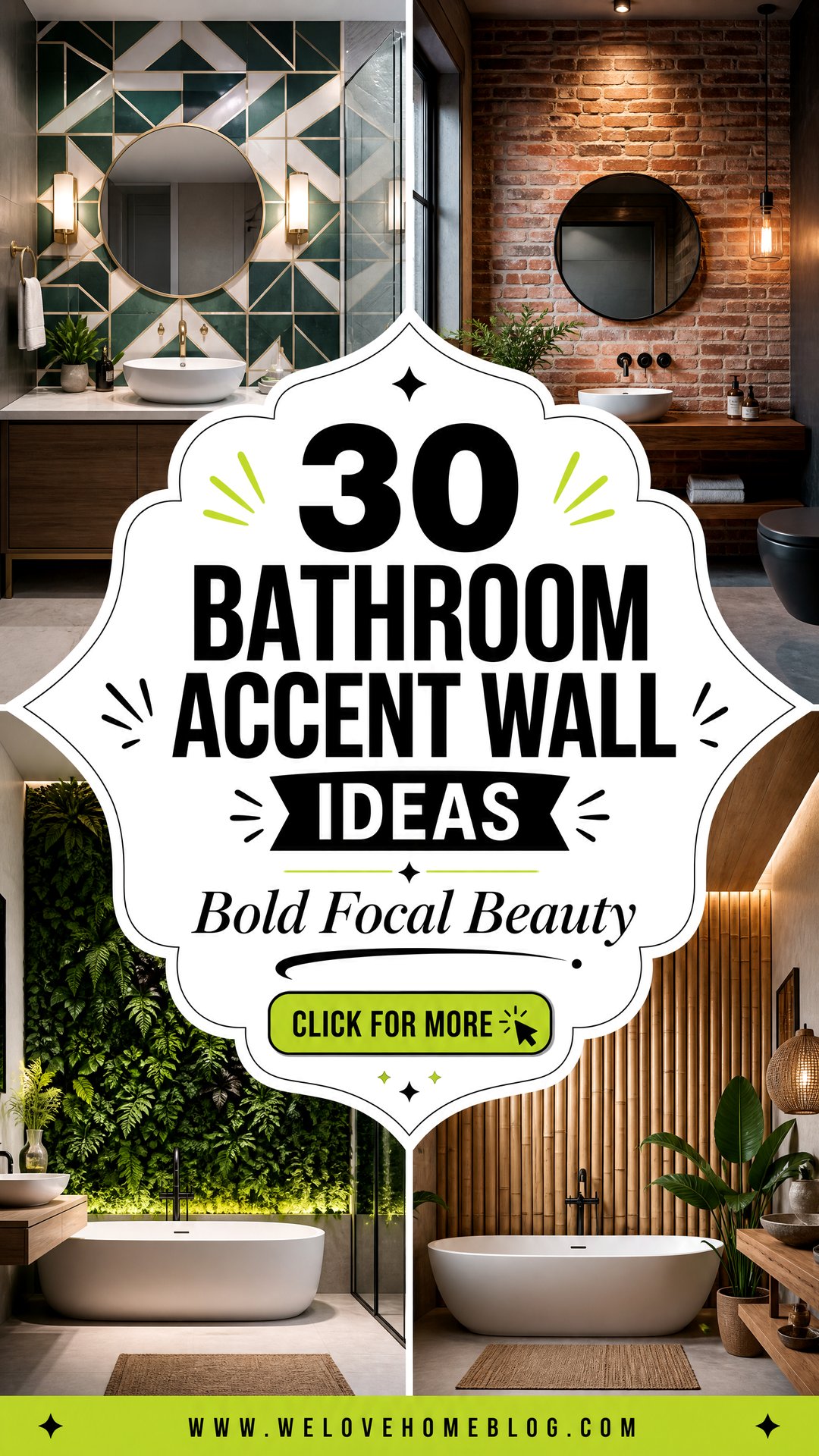 30 Bold Bathroom Accent Wall Ideas for a Focal Point - 30 Bold Bathroom Accent Wall Ideas for a Focal Point