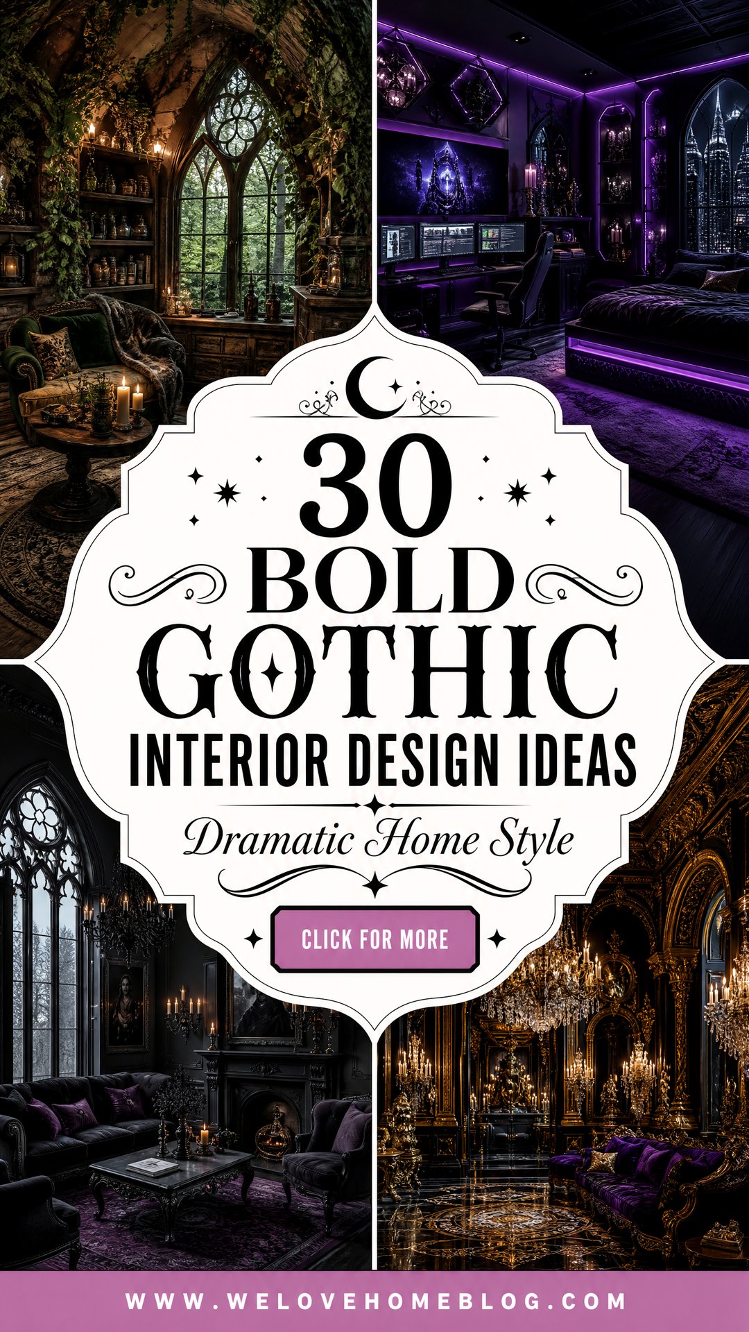 30 Bold Gothic Interior Design Ideas for Your Home - 30 Bold Gothic Interior Design Ideas for Your Home