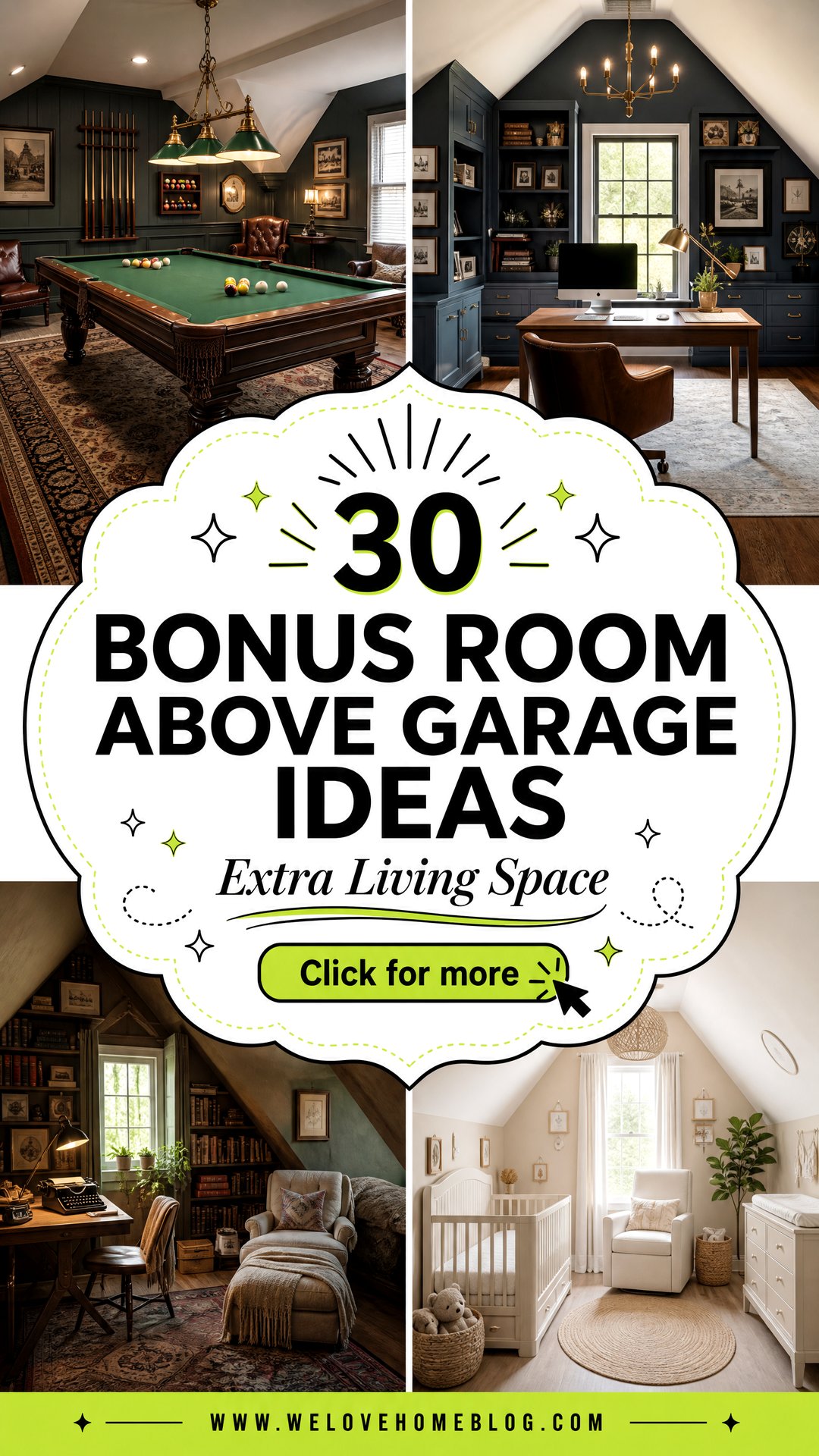 30 Bonus Room Above Garage Ideas for Extra Living Space - 30 Bonus Room Above Garage Ideas for Extra Living Space