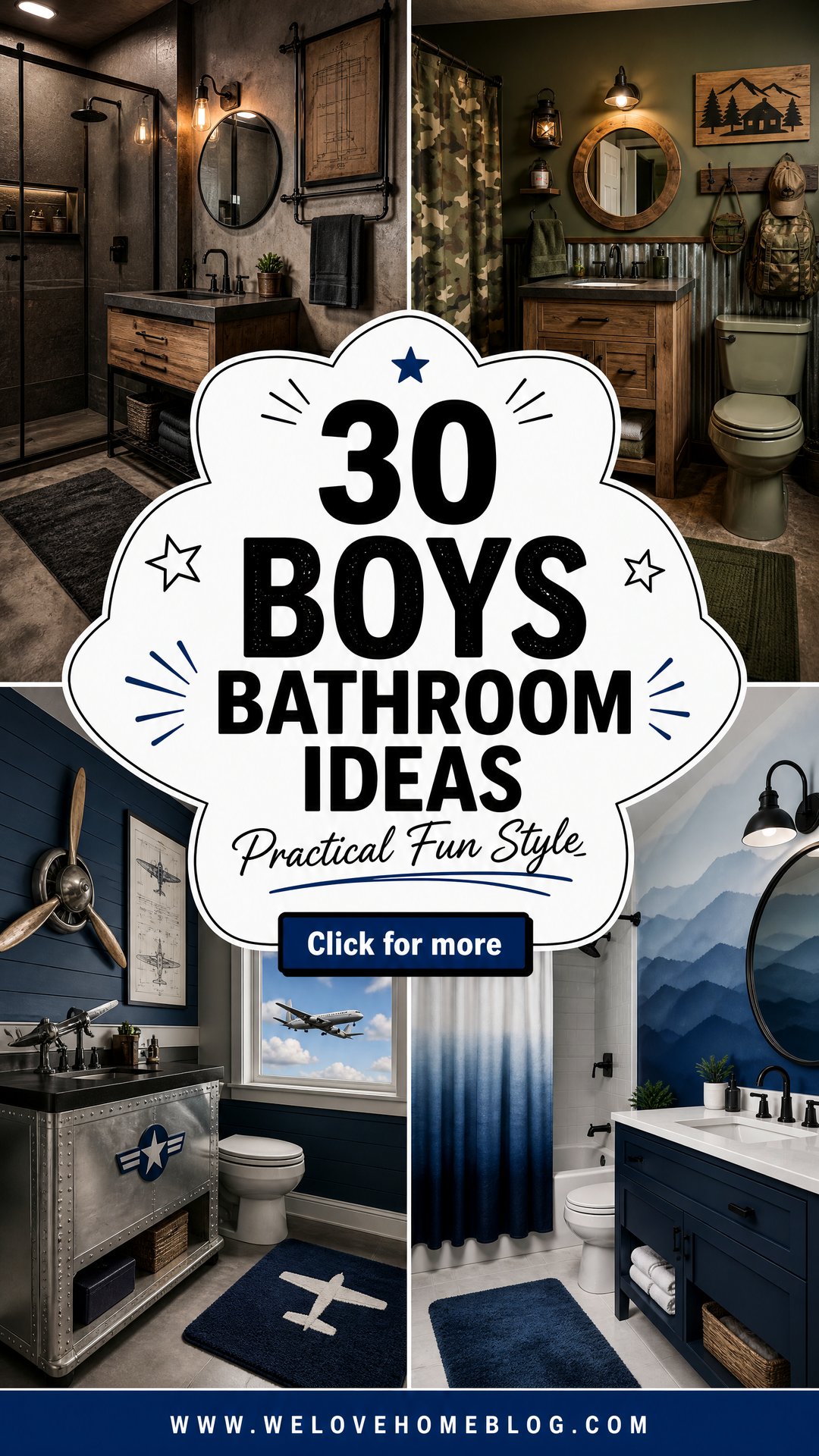 30 Boys Bathroom Ideas for a Practical and Fun Space - 30 Boys Bathroom Ideas for a Practical and Fun Space