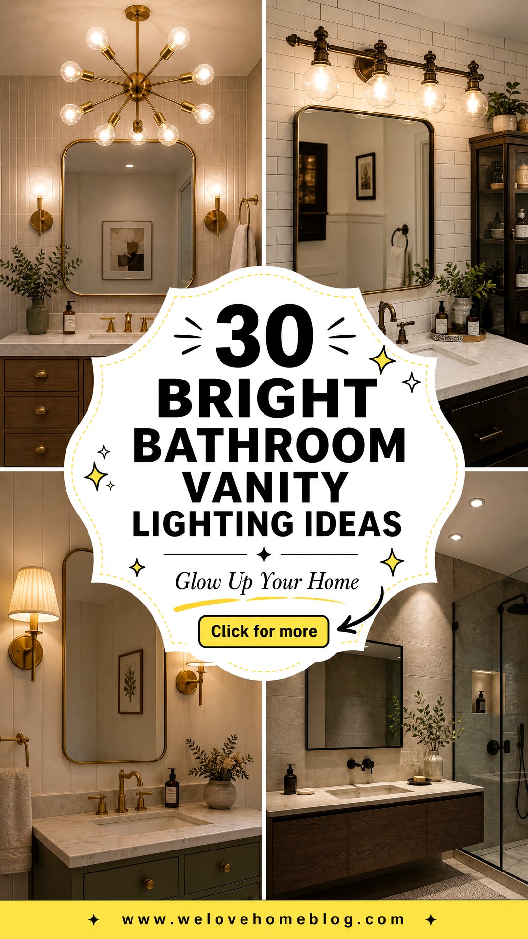 30 Bright Bathroom Vanity Lighting Ideas for Your Home - 30 Bright Bathroom Vanity Lighting Ideas for Your Home