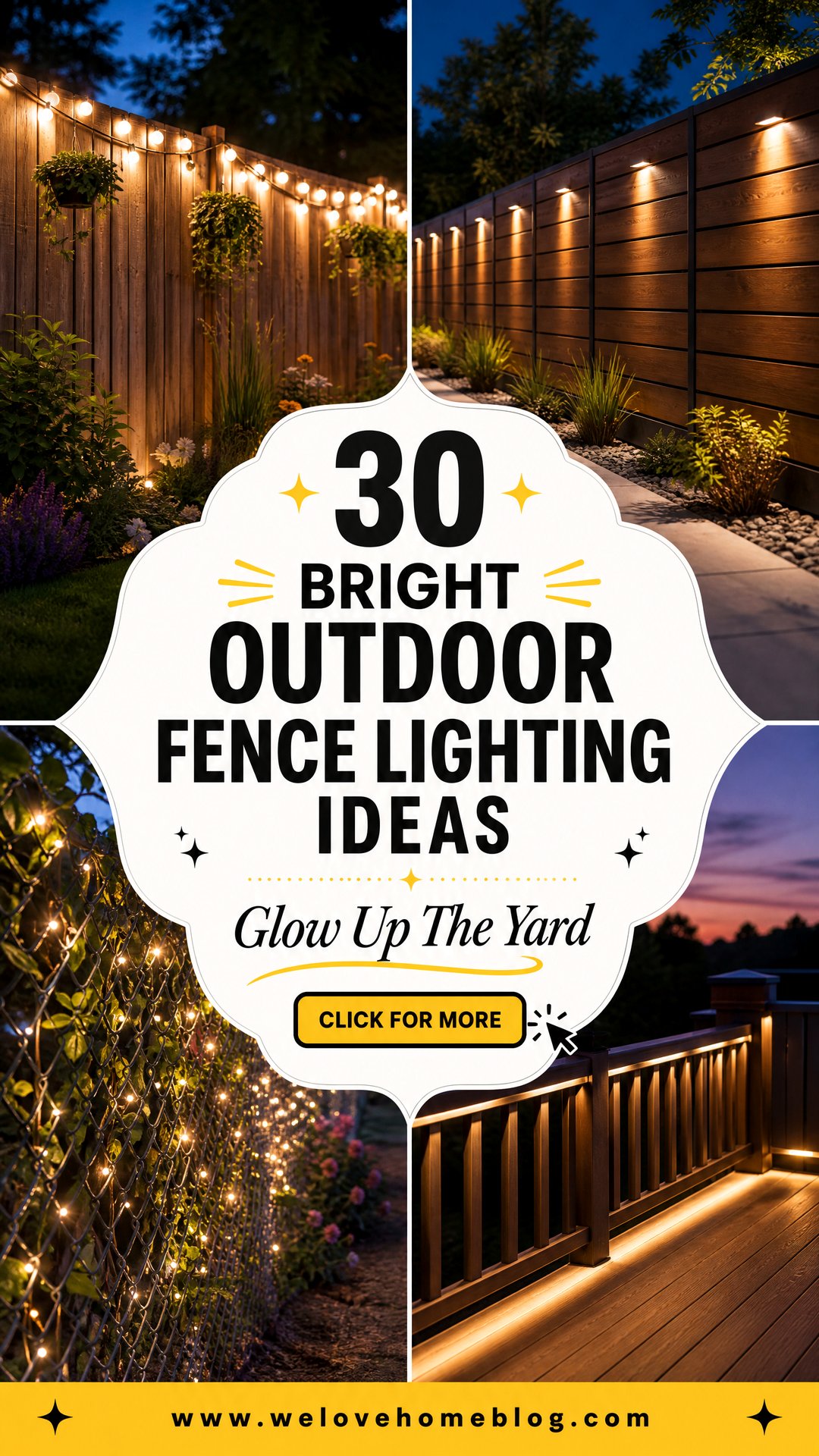 30 Bright Outdoor Fence Lighting Ideas for a Glowy Yard - 30 Bright Outdoor Fence Lighting Ideas for a Glowy Yard