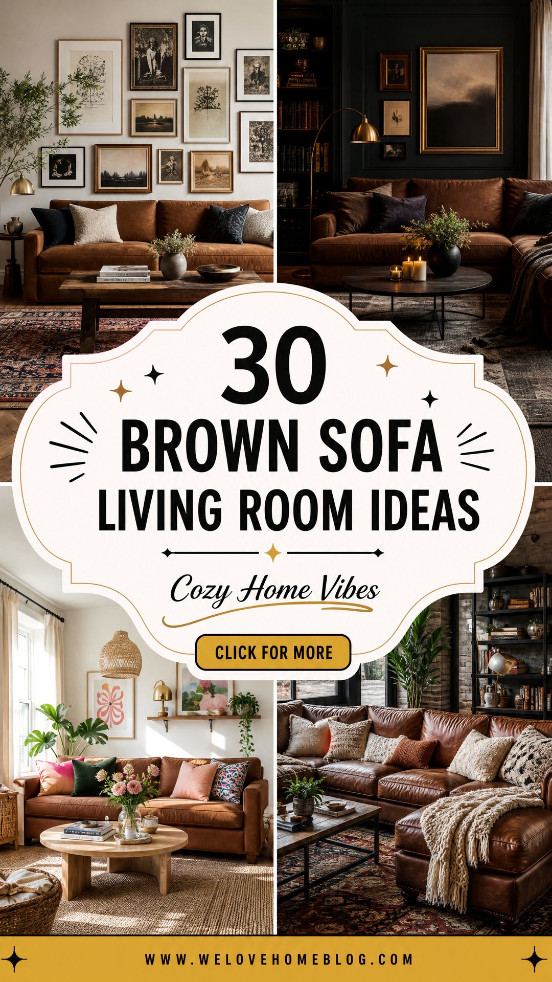 30 Brown Sofa Living Room Ideas for a Cozy Home - 30 Brown Sofa Living Room Ideas for a Cozy Home