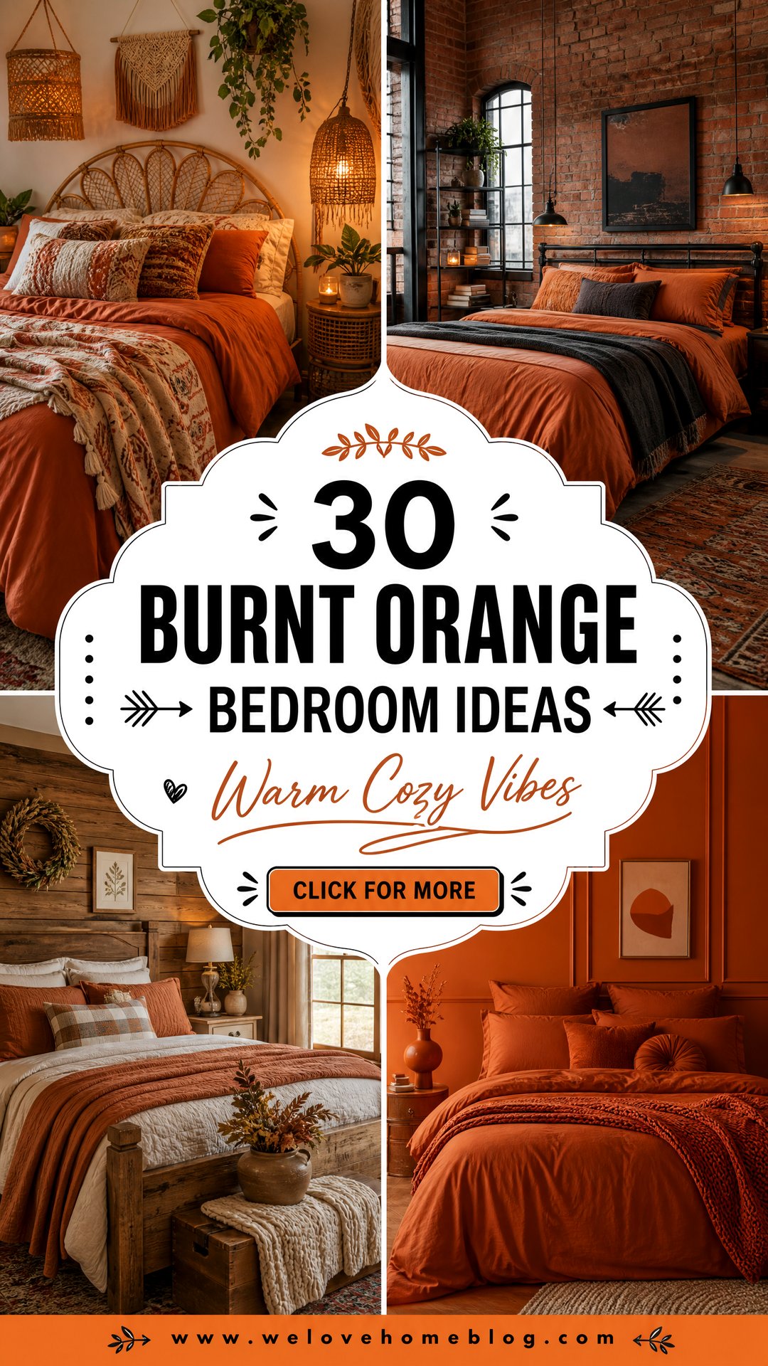 30 Burnt Orange Bedroom Ideas for a Warm and Cozy Vibe - 30 Burnt Orange Bedroom Ideas for a Warm and Cozy Vibe