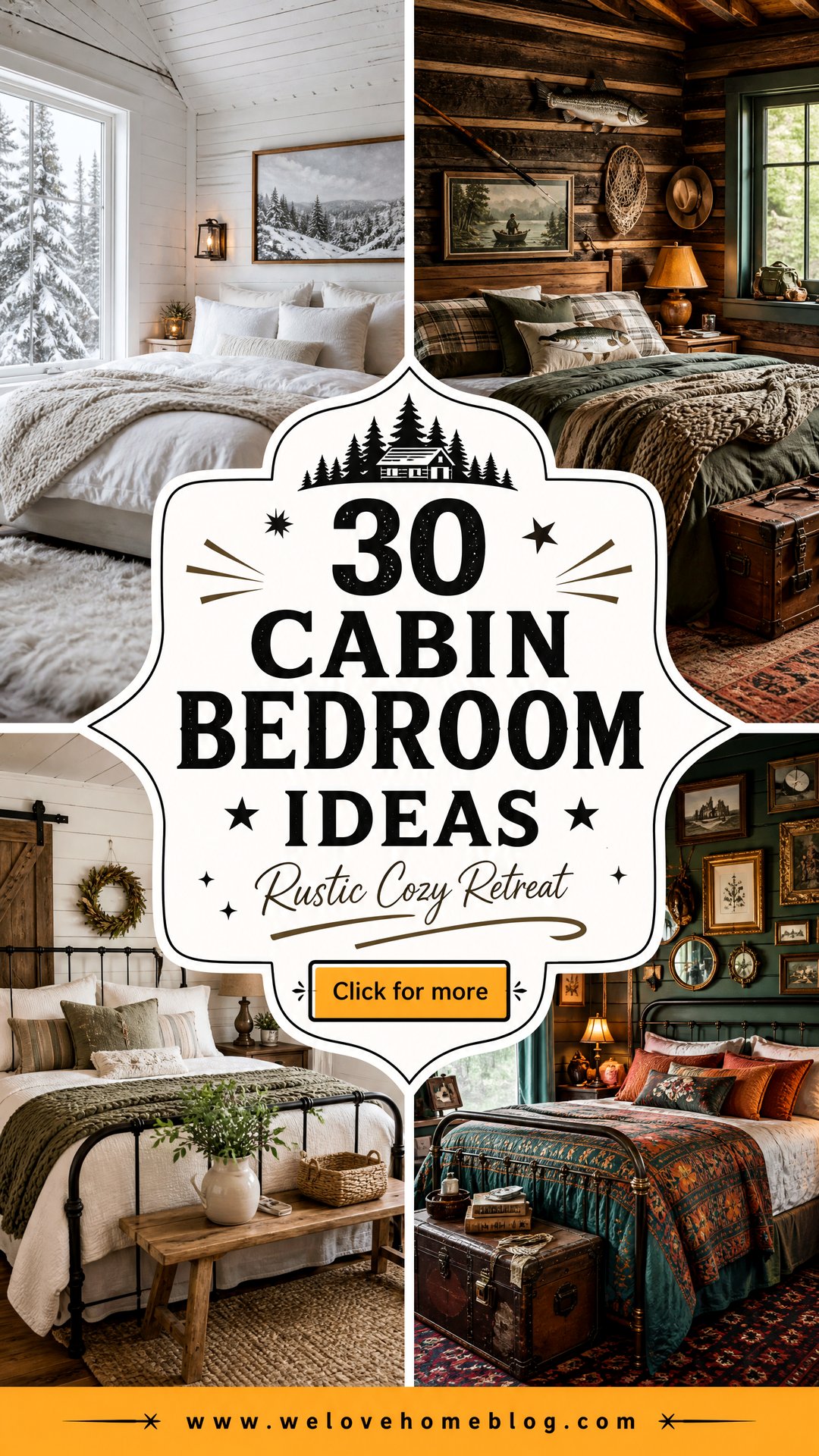30 Cabin Bedroom Ideas for a Rustic and Cozy Retreat - 30 Cabin Bedroom Ideas for a Rustic and Cozy Retreat
