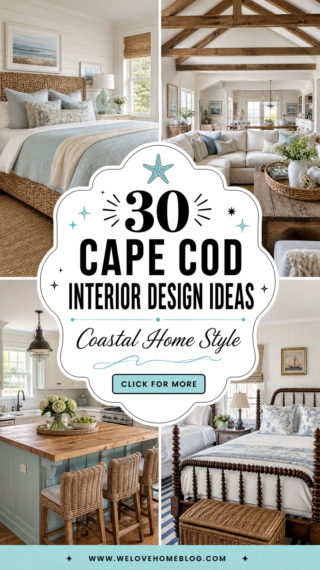 30 Cape Cod Interior Design Ideas for a Coastal Home - 30 Cape Cod Interior Design Ideas for a Coastal Home