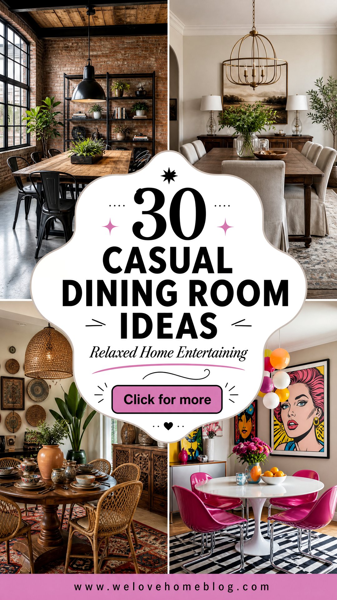 30 Casual Dining Room Ideas for Relaxed Home Entertaining - 30 Casual Dining Room Ideas for Relaxed Home Entertaining