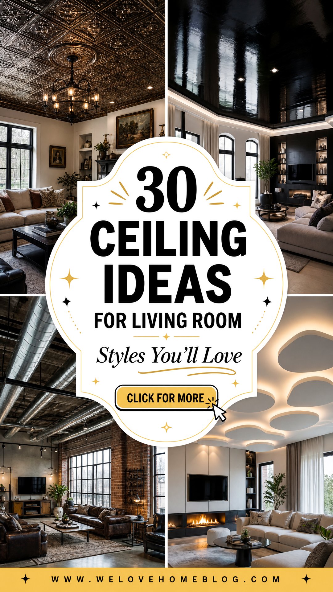 30 Ceiling Ideas for Living Room Styles Youll Love - 30 Ceiling Ideas for Living Room Styles You'll Love