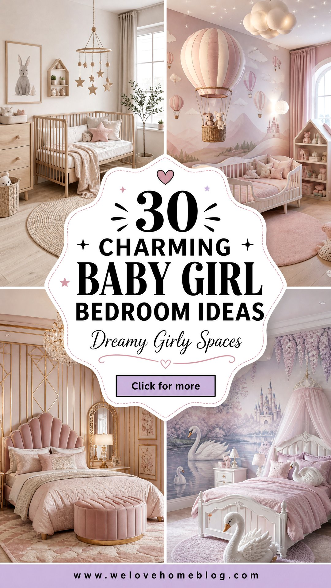 30 Charming Baby Girl Bedroom Ideas for Your Home - 30 Charming Baby Girl Bedroom Ideas for Your Home