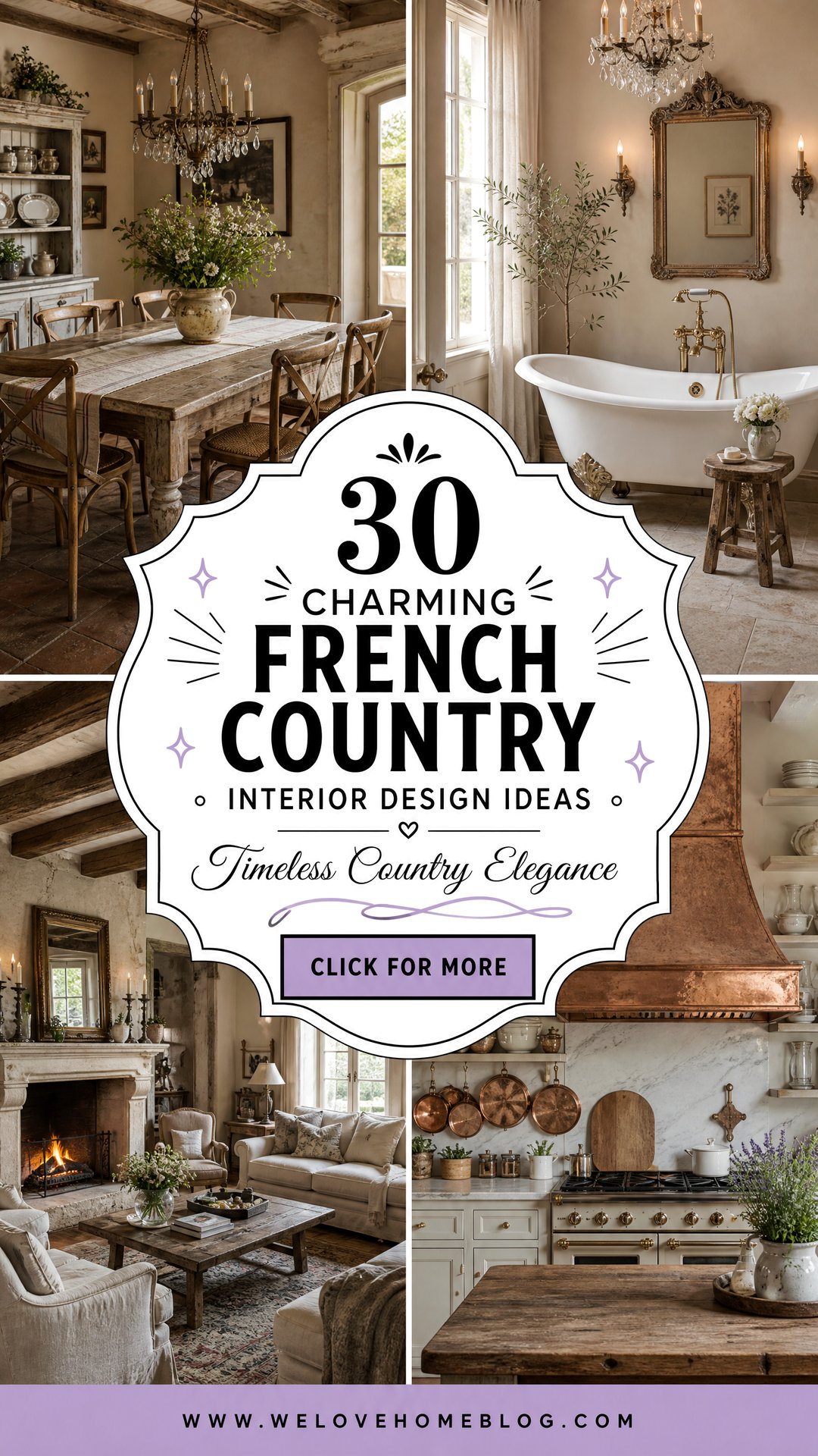 30 Charming French Country Interior Design Ideas - We Love Home Blog