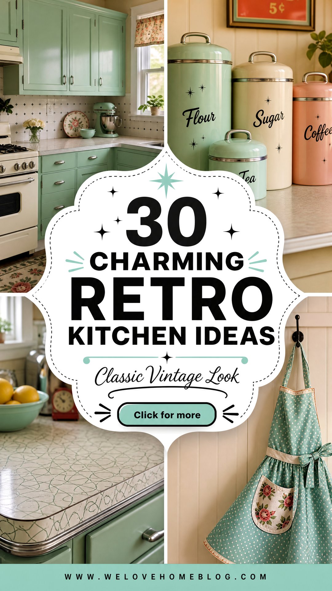 30 Charming Retro Kitchen Ideas for a Vintage Look - 30 Charming Retro Kitchen Ideas for a Vintage Look