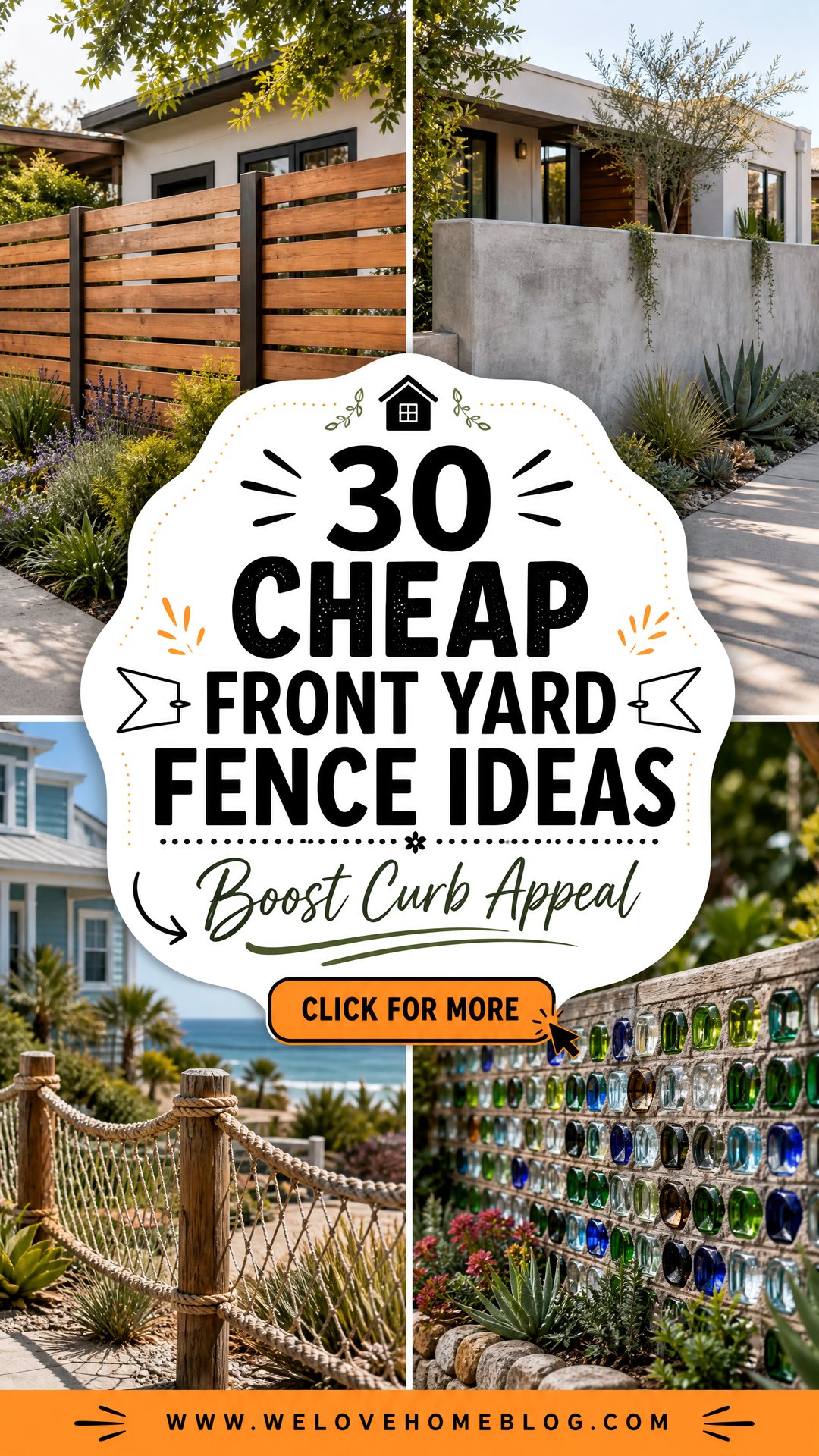 30 Cheap Front Yard Fence Ideas for Curb Appeal - 30 Cheap Front Yard Fence Ideas for Curb Appeal