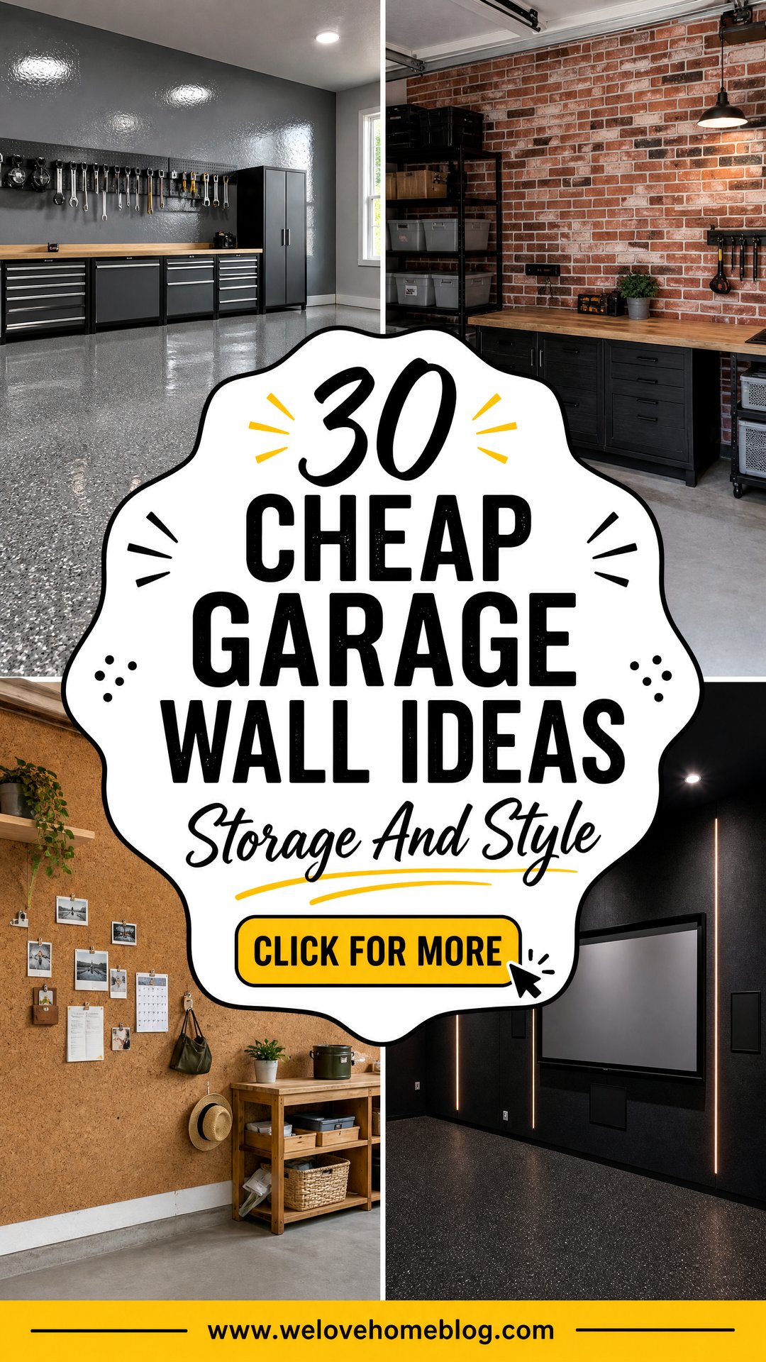 30 Cheap Garage Wall Ideas for Storage and Style - 30 Cheap Garage Wall Ideas for Storage and Style