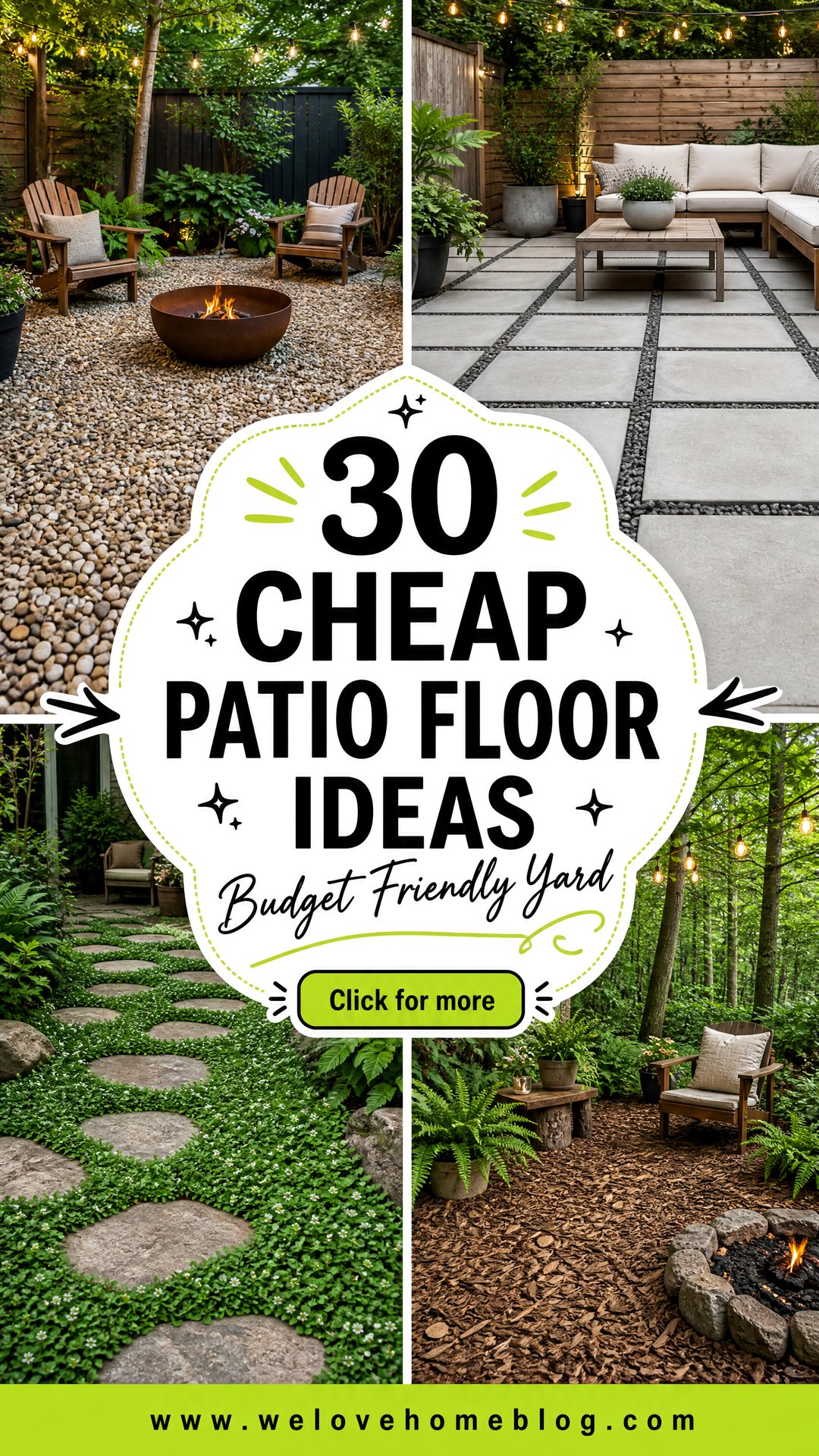 30 Cheap Patio Floor Ideas for a Budget Friendly Yard - 30 Cheap Patio Floor Ideas for a Budget Friendly Yard