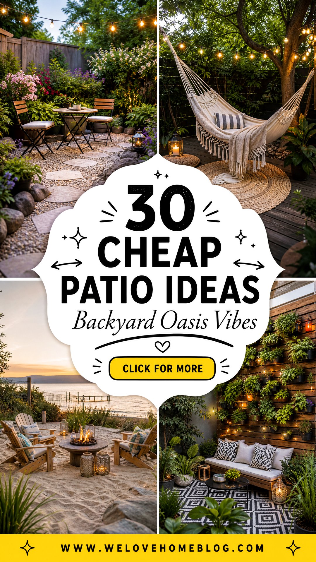 30 Cheap Patio Ideas for an Affordable Backyard Oasis - 30 Cheap Patio Ideas for an Affordable Backyard Oasis