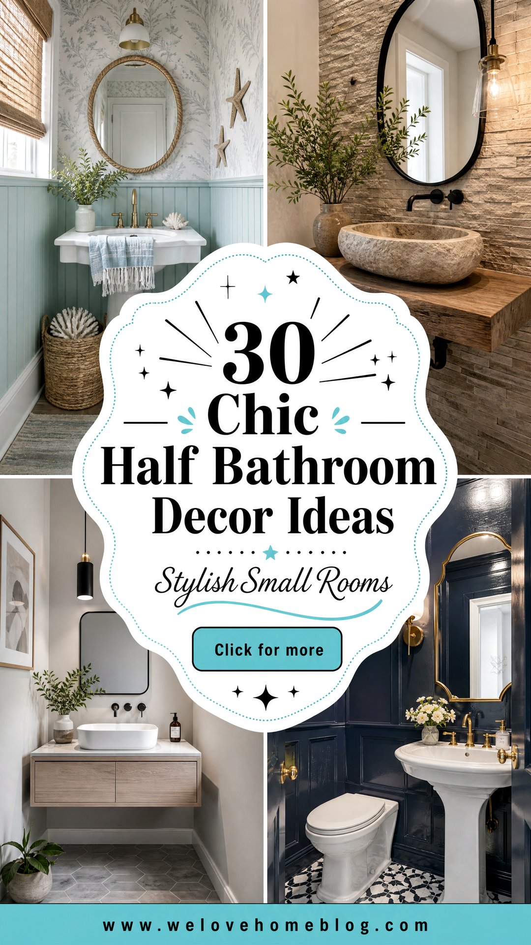 30 Chic Half Bathroom Decor Ideas for Stylish Small Rooms - 30 Chic Half Bathroom Decor Ideas for Stylish Small Rooms