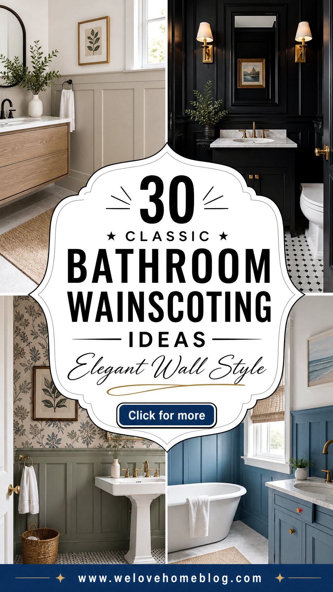 30 Classic Bathroom Wainscoting Ideas for Elegant Walls - 30 Classic Bathroom Wainscoting Ideas for Elegant Walls