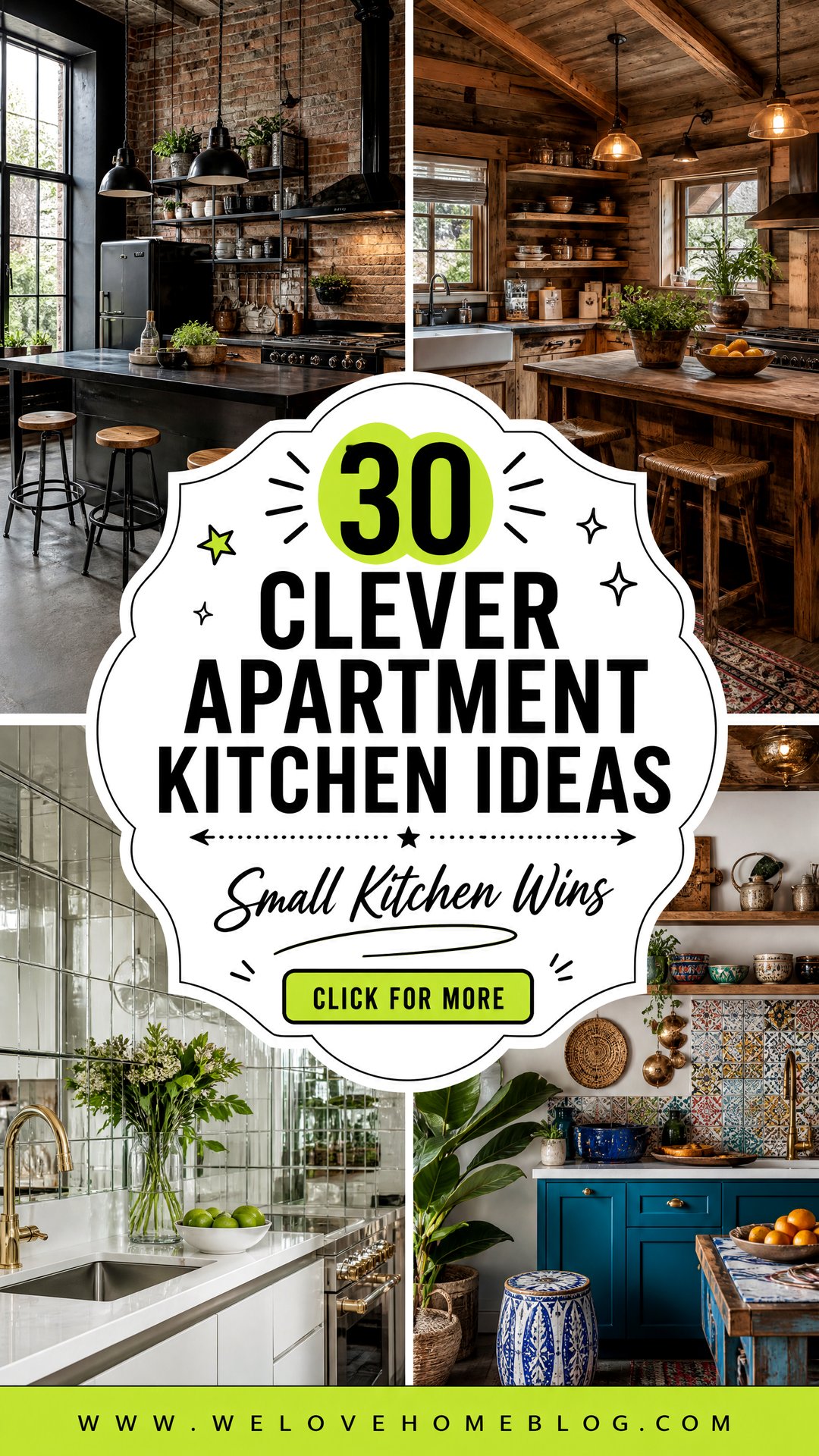 30 Clever Apartment Kitchen Ideas for Small Spaces - 30 Clever Apartment Kitchen Ideas for Small Spaces