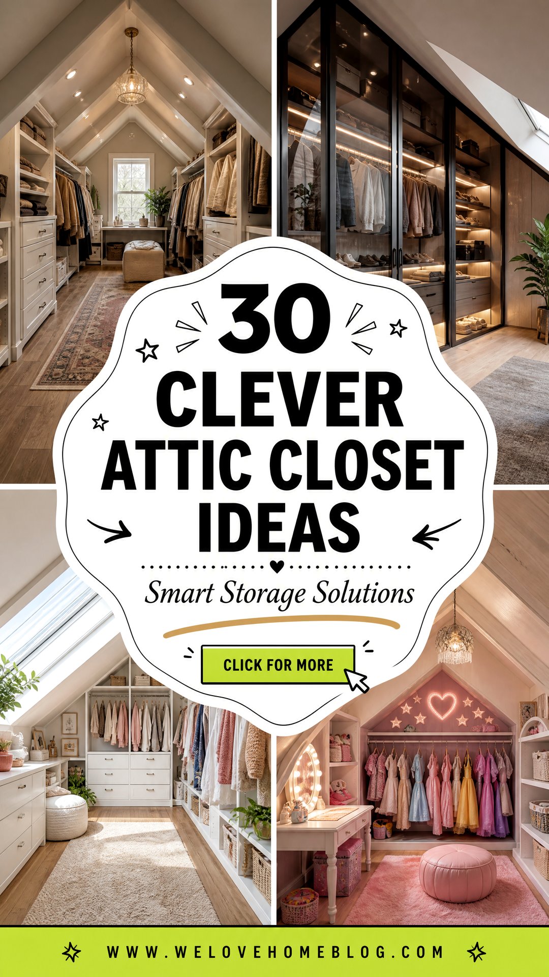 30 Clever Attic Closet Ideas to Solve Storage Needs - 30 Clever Attic Closet Ideas to Solve Storage Needs