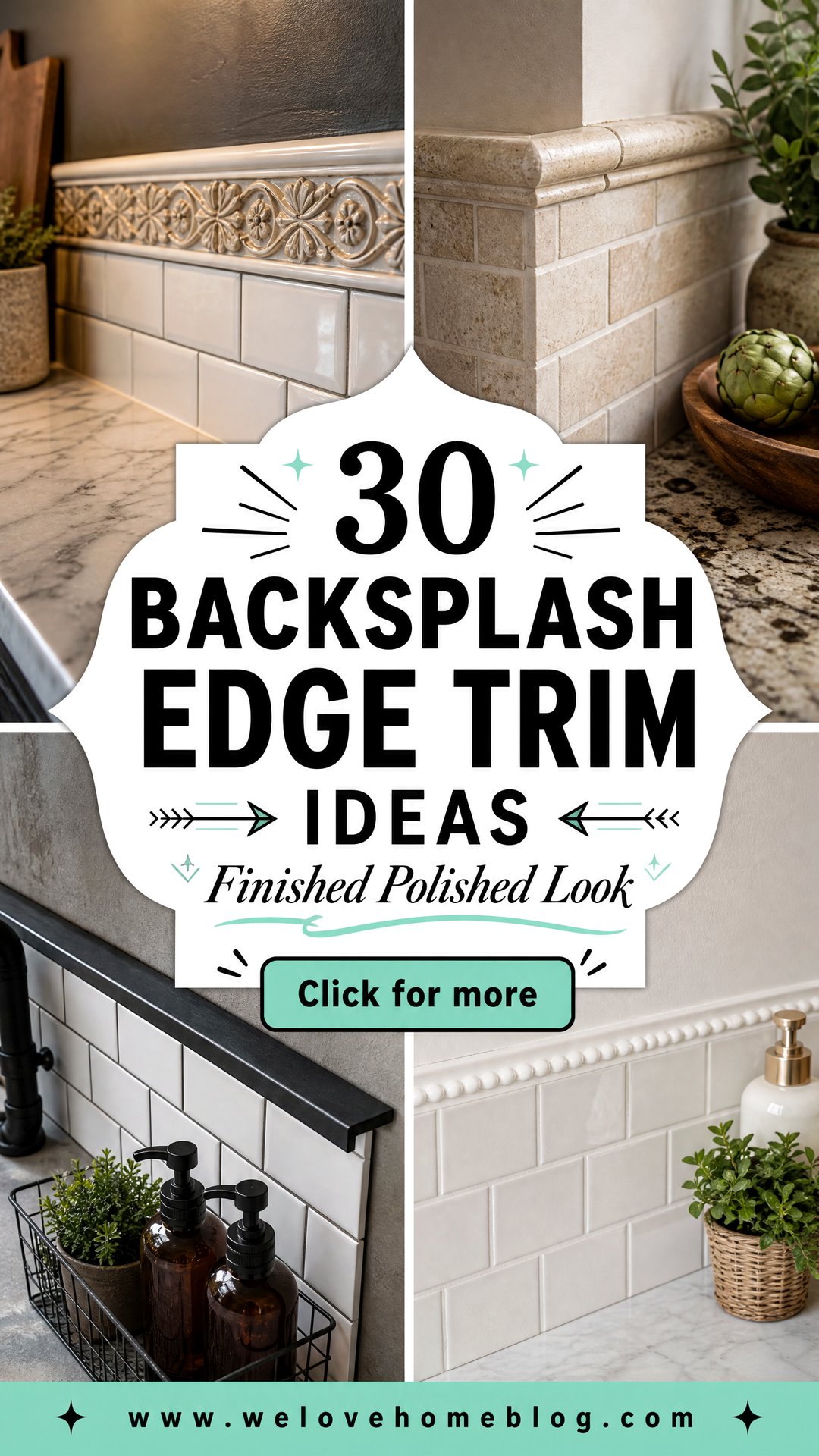 30 Clever Backsplash Edge Trim Ideas for a Finished Look - 30 Clever Backsplash Edge Trim Ideas for a Finished Look