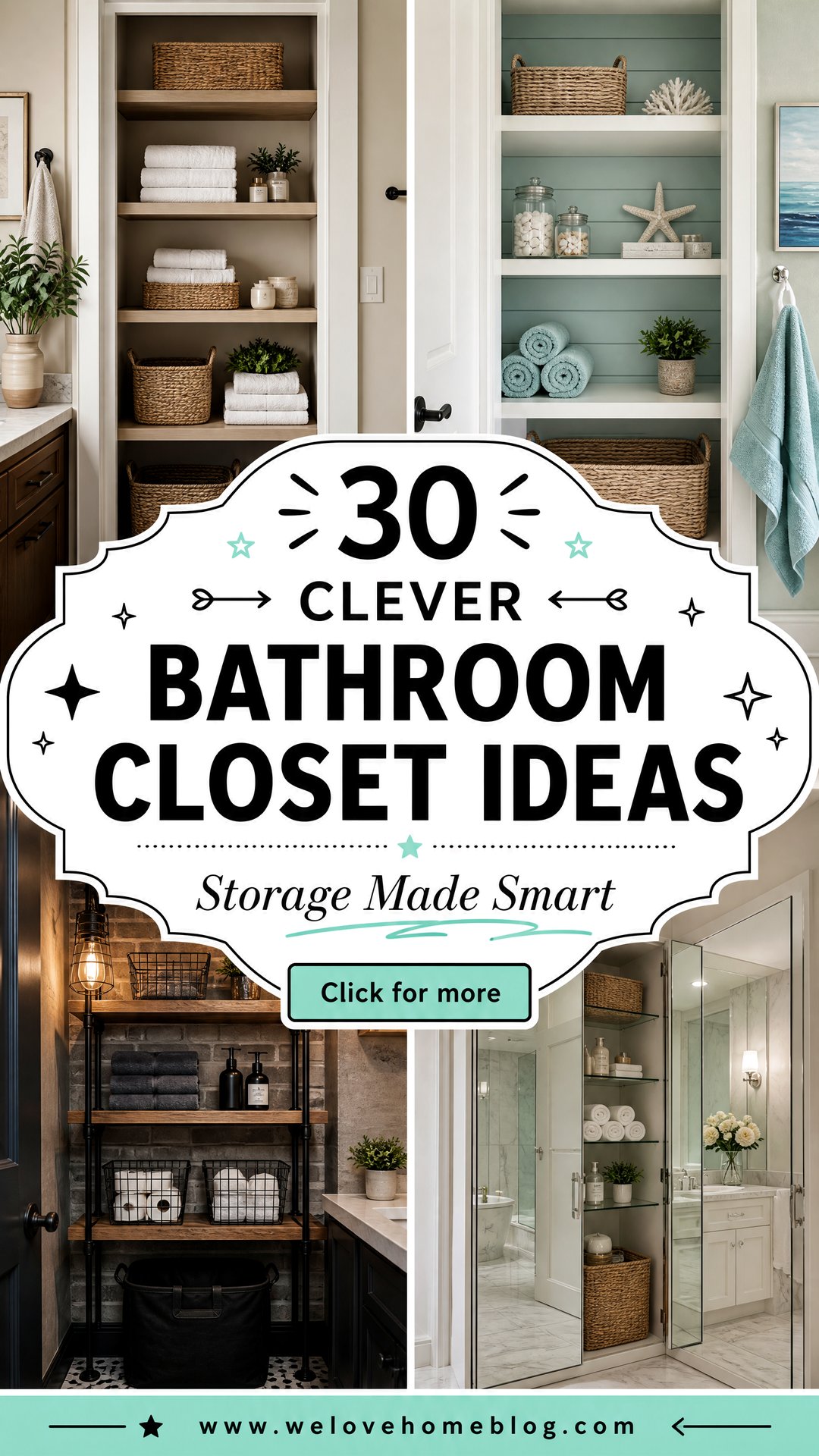 30 Clever Bathroom Closet Ideas for Maximum Storage - 30 Clever Bathroom Closet Ideas for Maximum Storage