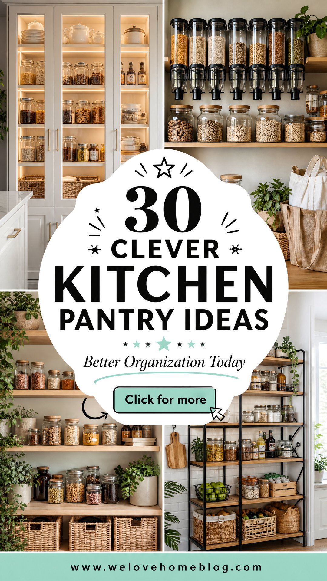 30 Clever Kitchen Pantry Ideas for Better Organization - 30 Clever Kitchen Pantry Ideas for Better Organization
