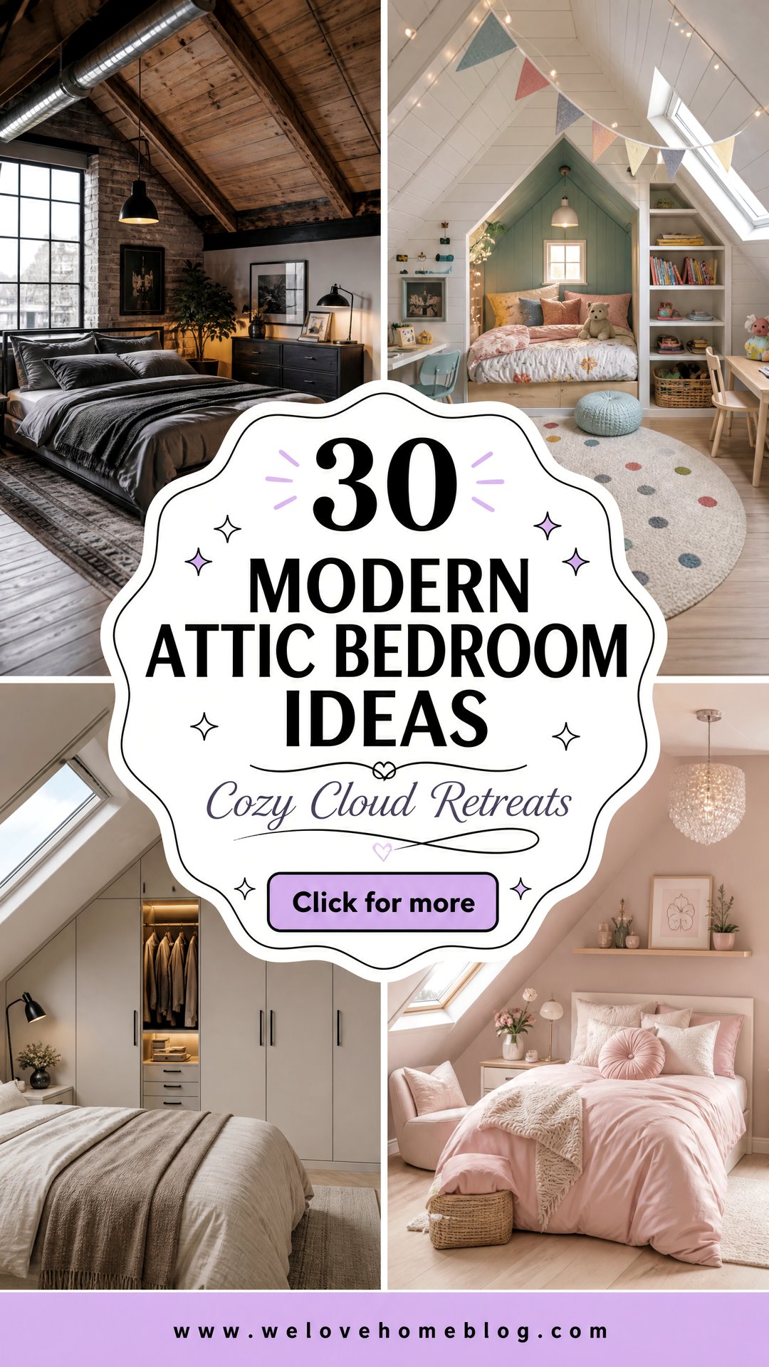 30 Clever Modern Attic Bedroom Ideas for Small Homes - 30 Clever Modern Attic Bedroom Ideas for Small Homes