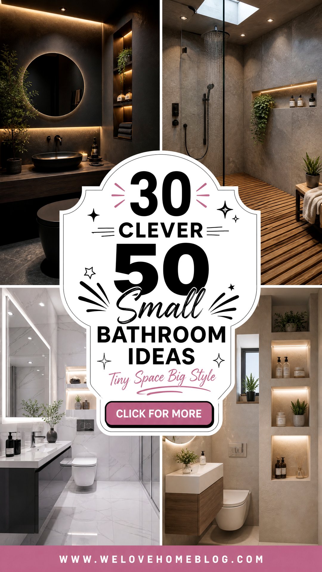 30 Clever 50 Small Bathroom Ideas With Shower and Toilet - 30 Clever 50 Small Bathroom Ideas With Shower and Toilet