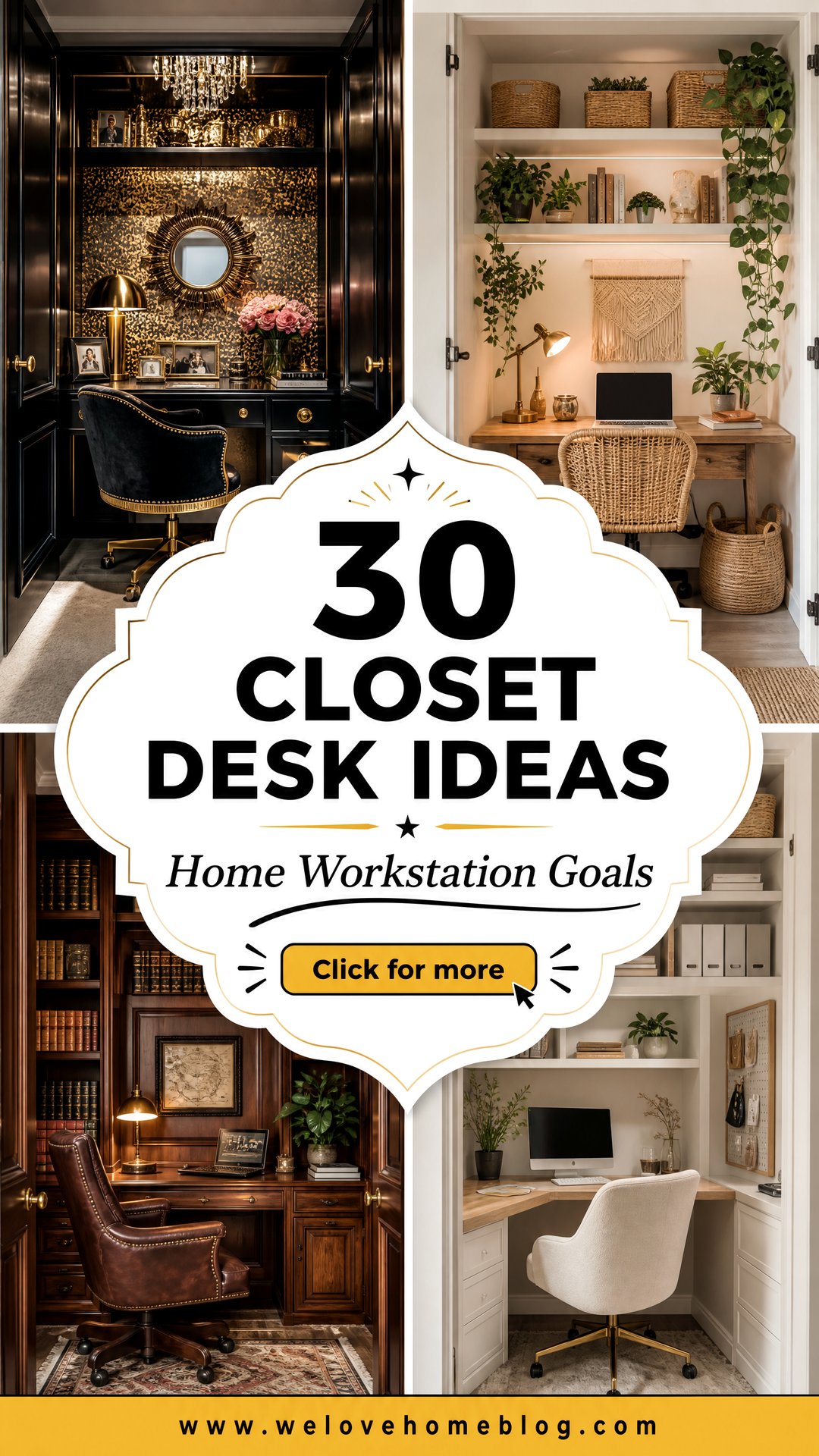 30 Closet Desk Ideas for Your Home Workstation - 30 Closet Desk Ideas for Your Home Workstation