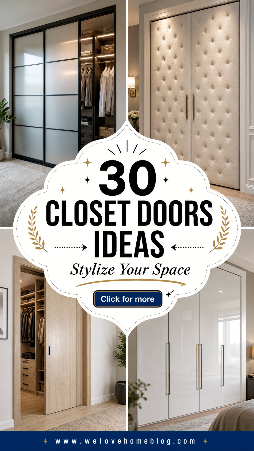 30 Closet Doors Ideas to Stylize Your Space - 30 Closet Doors Ideas to Stylize Your Space